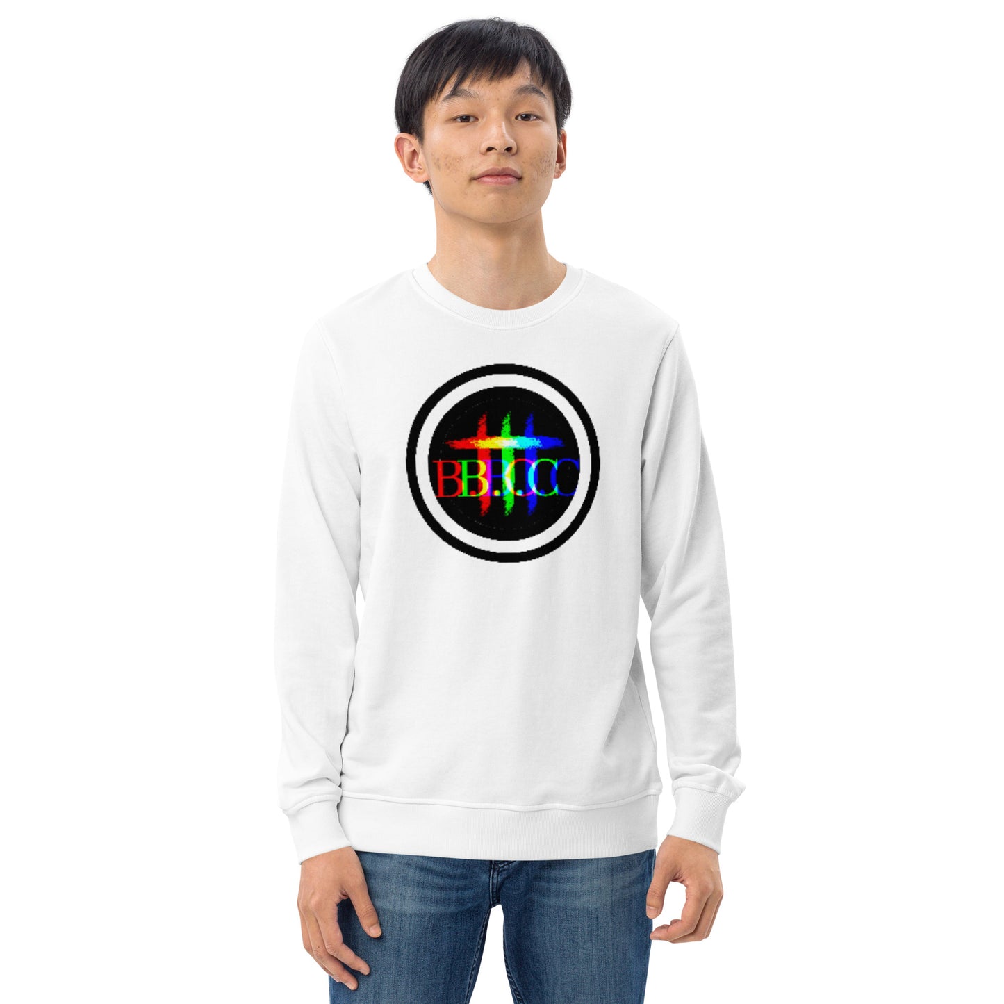 Biblical Truth Cycle - Organic Sweatshirt - Logo II (Rainbow)