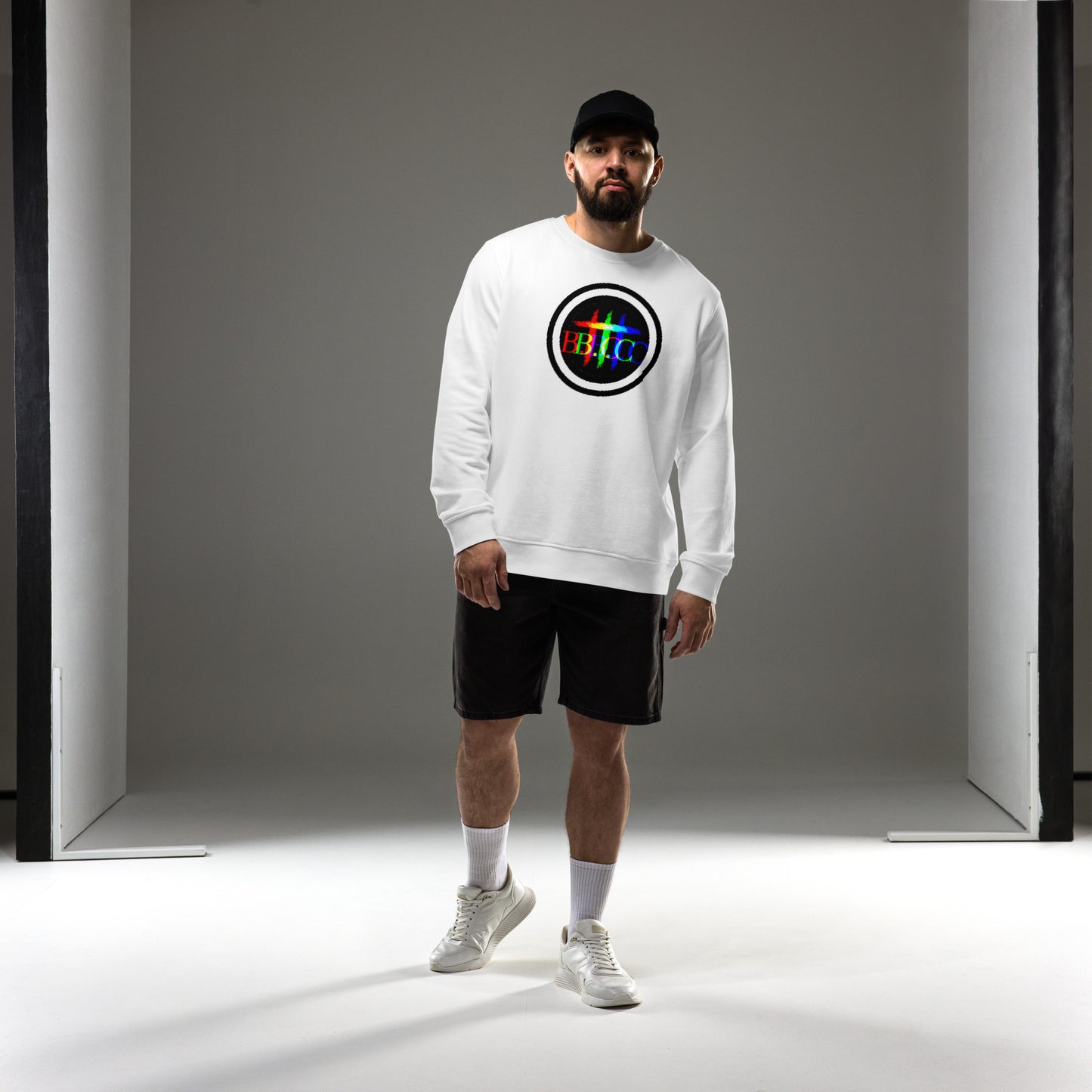 Biblical Truth Cycle - Organic Sweatshirt - Logo II (Rainbow)