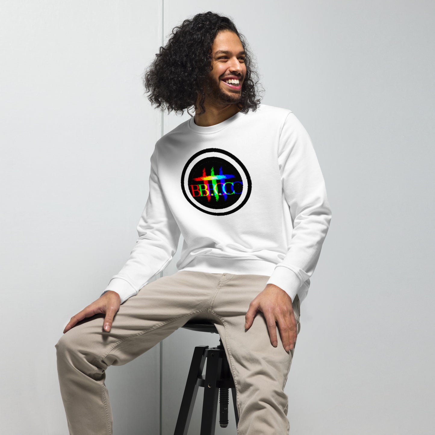 Biblical Truth Cycle - Organic Sweatshirt - Logo II (Rainbow)