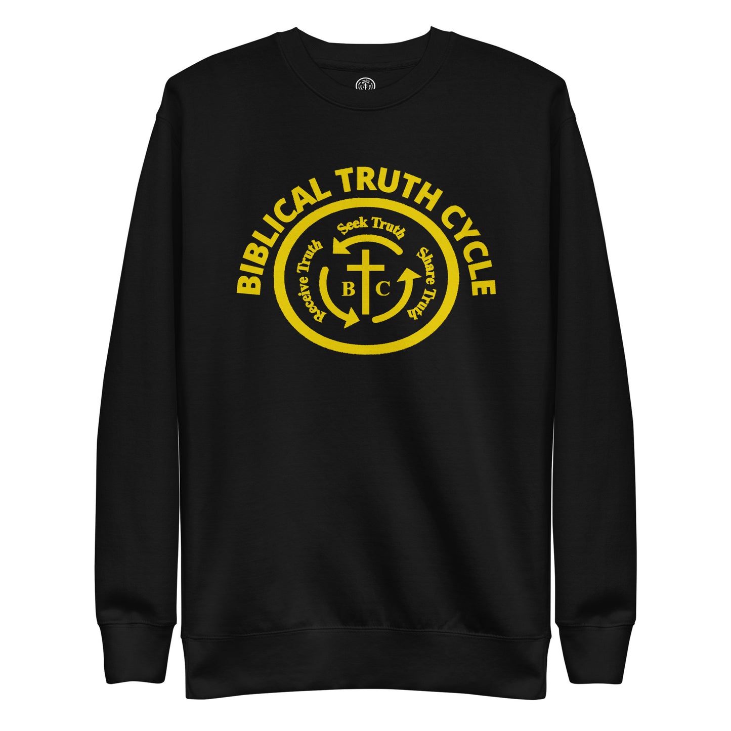 Biblical Truth Cycle - Premium Sweatshirt (Gold Logo)