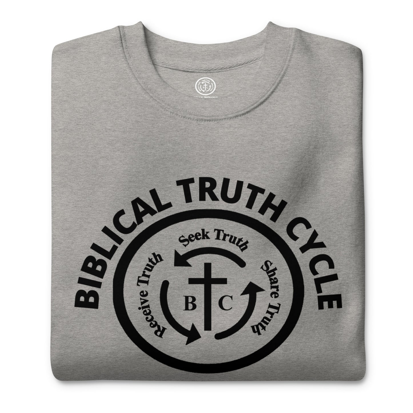 Biblical Truth Cycle - Preium Sweatshirt (Black Logo)