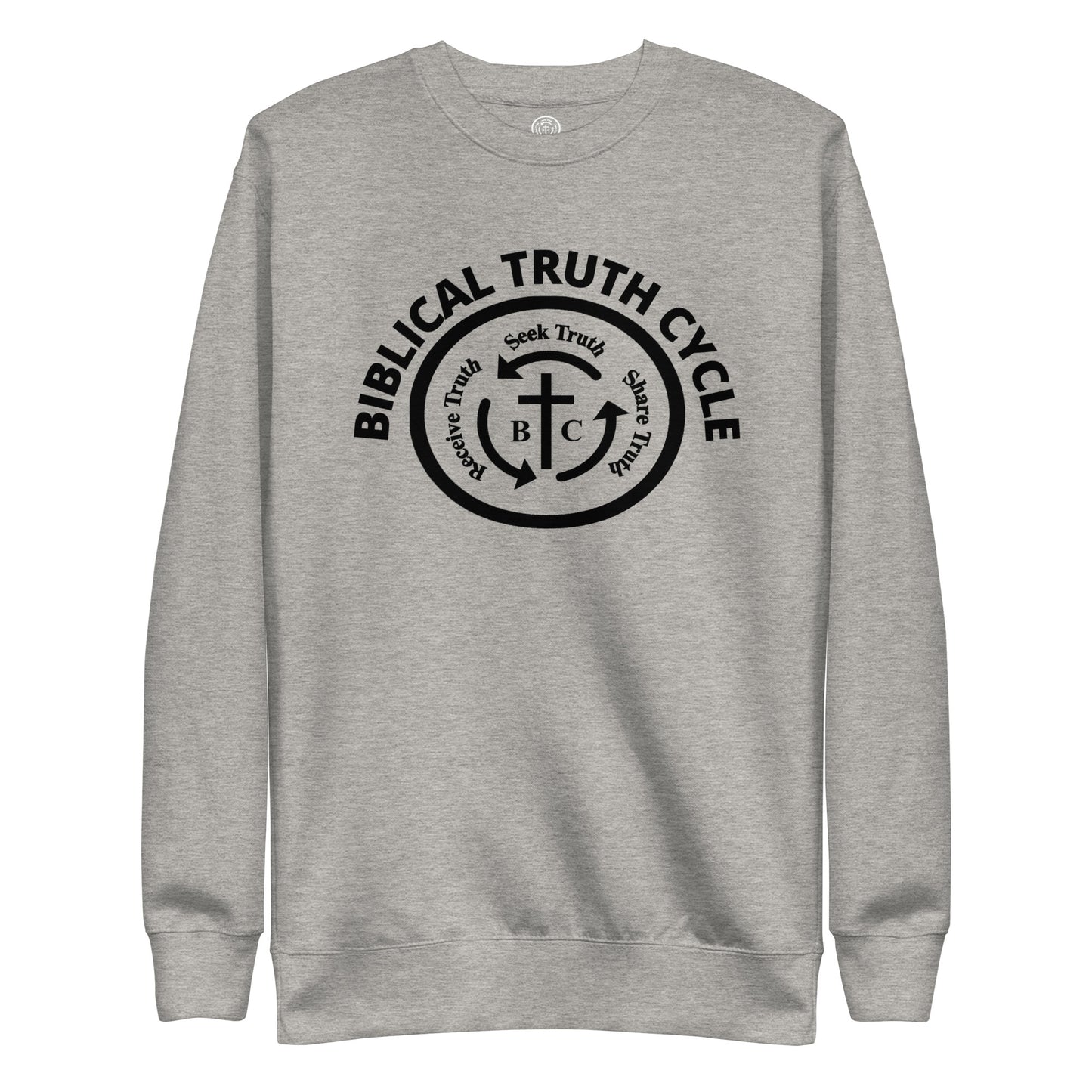 Biblical Truth Cycle - Preium Sweatshirt (Black Logo)