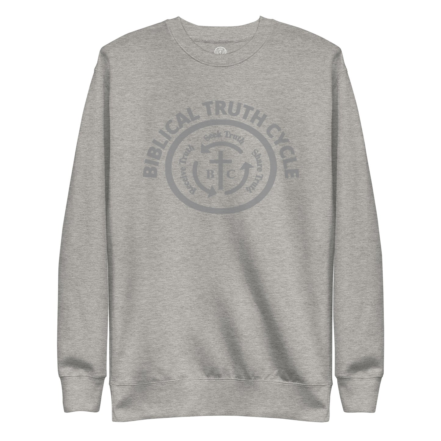 Biblical Truth Cycle - Premium Sweatshirt (Grey Logo)