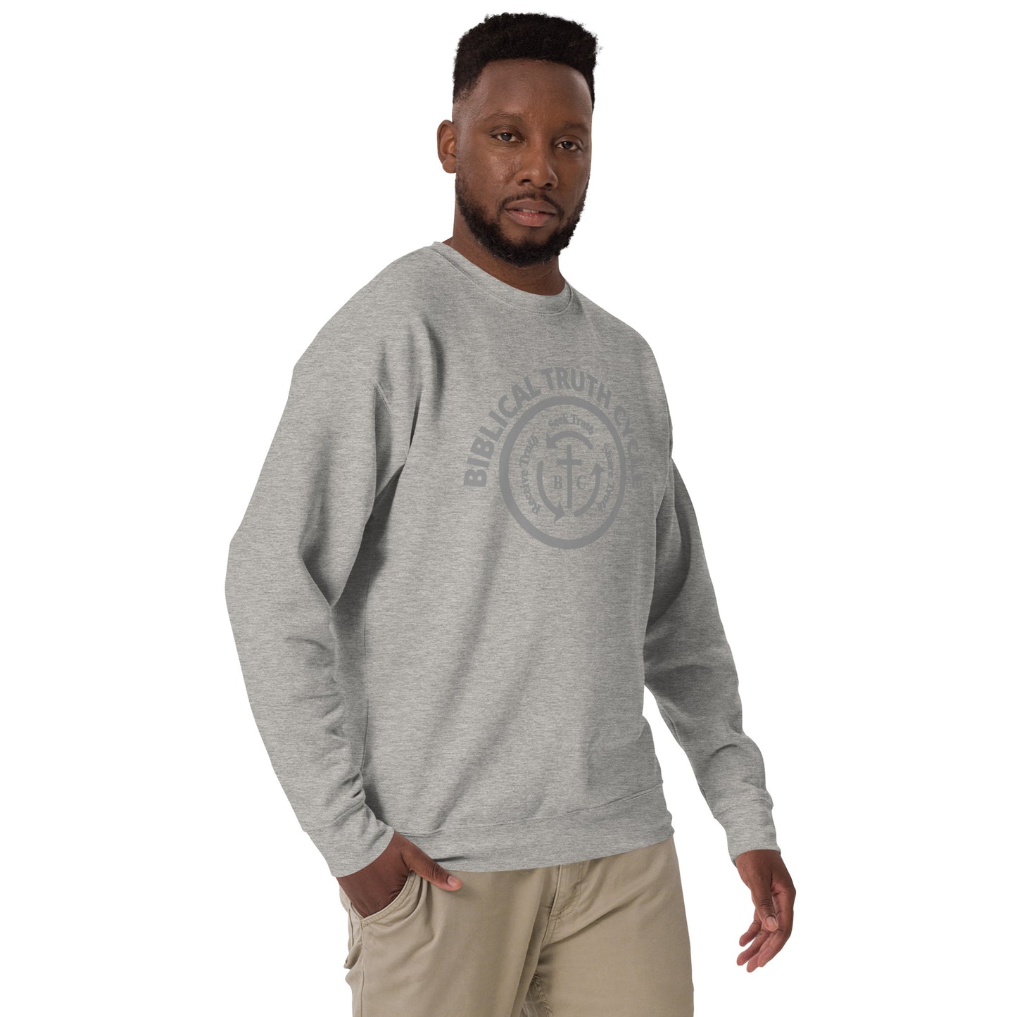 Biblical Truth Cycle - Premium Sweatshirt (Grey Logo)