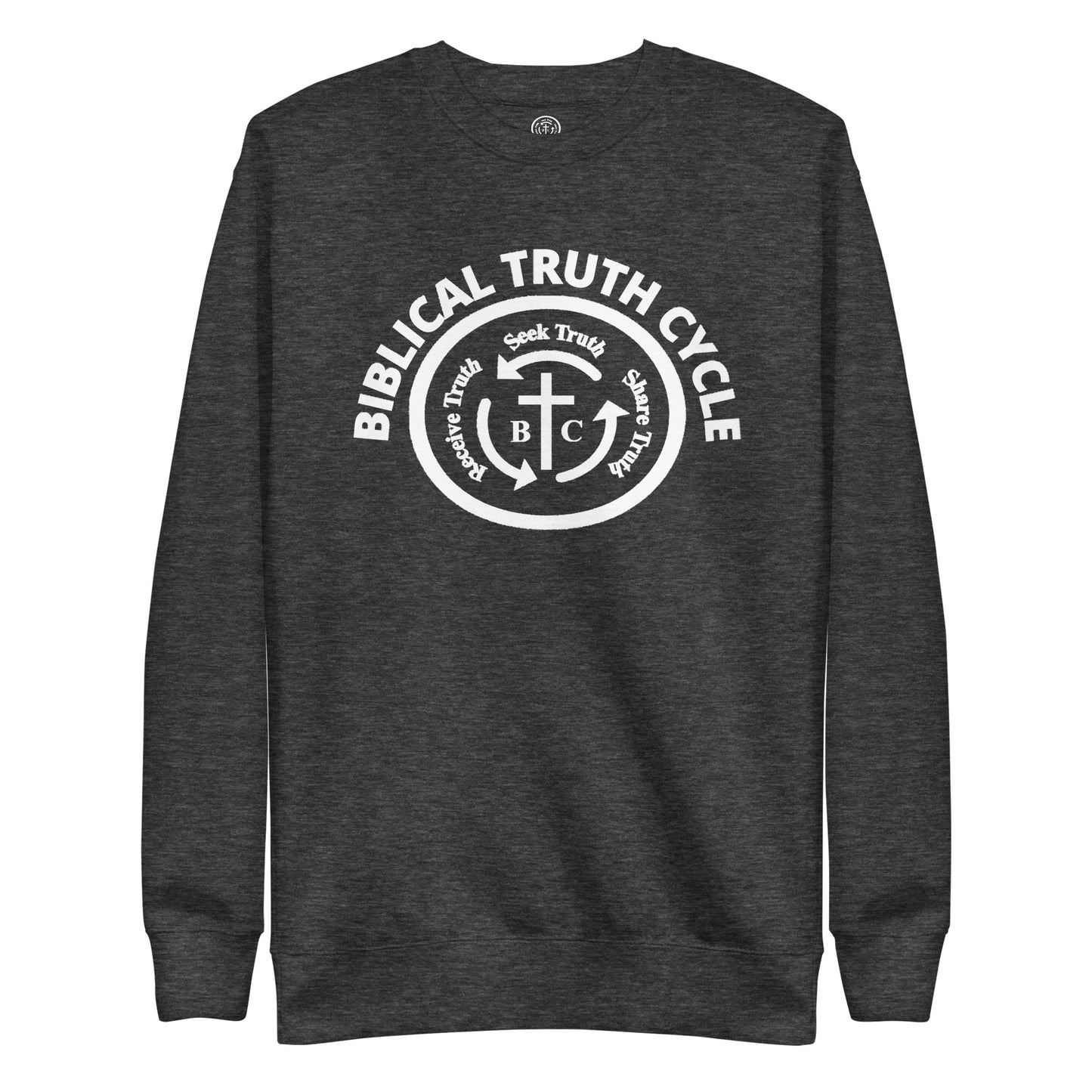 Biblical Truth Cycle - Premium Sweatshirt (White Logo)