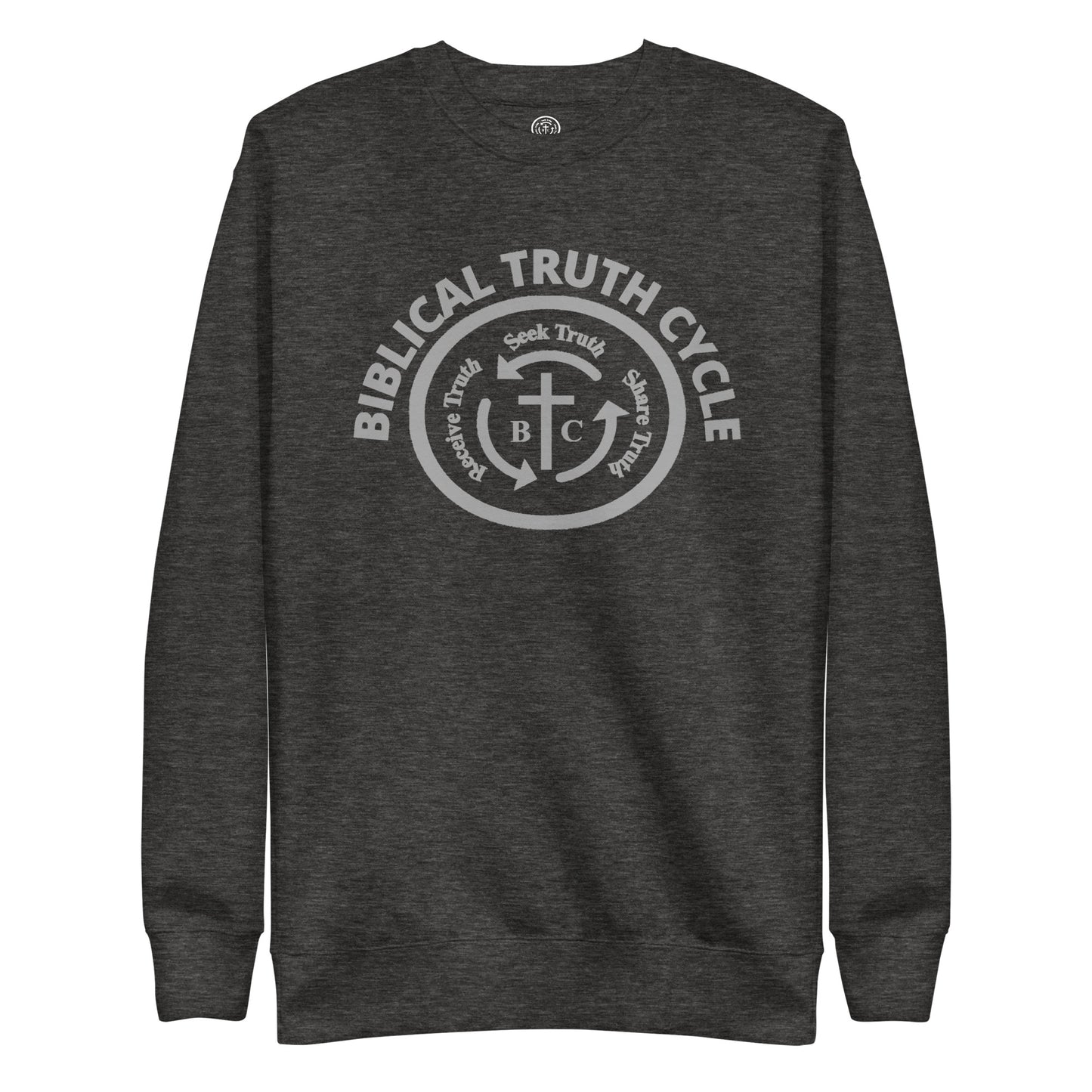 Biblical Truth Cycle - Premium Sweatshirt (Grey Logo)