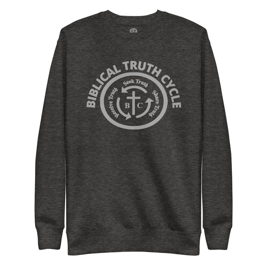 Biblical Truth Cycle - Premium Sweatshirt (Grey Logo)