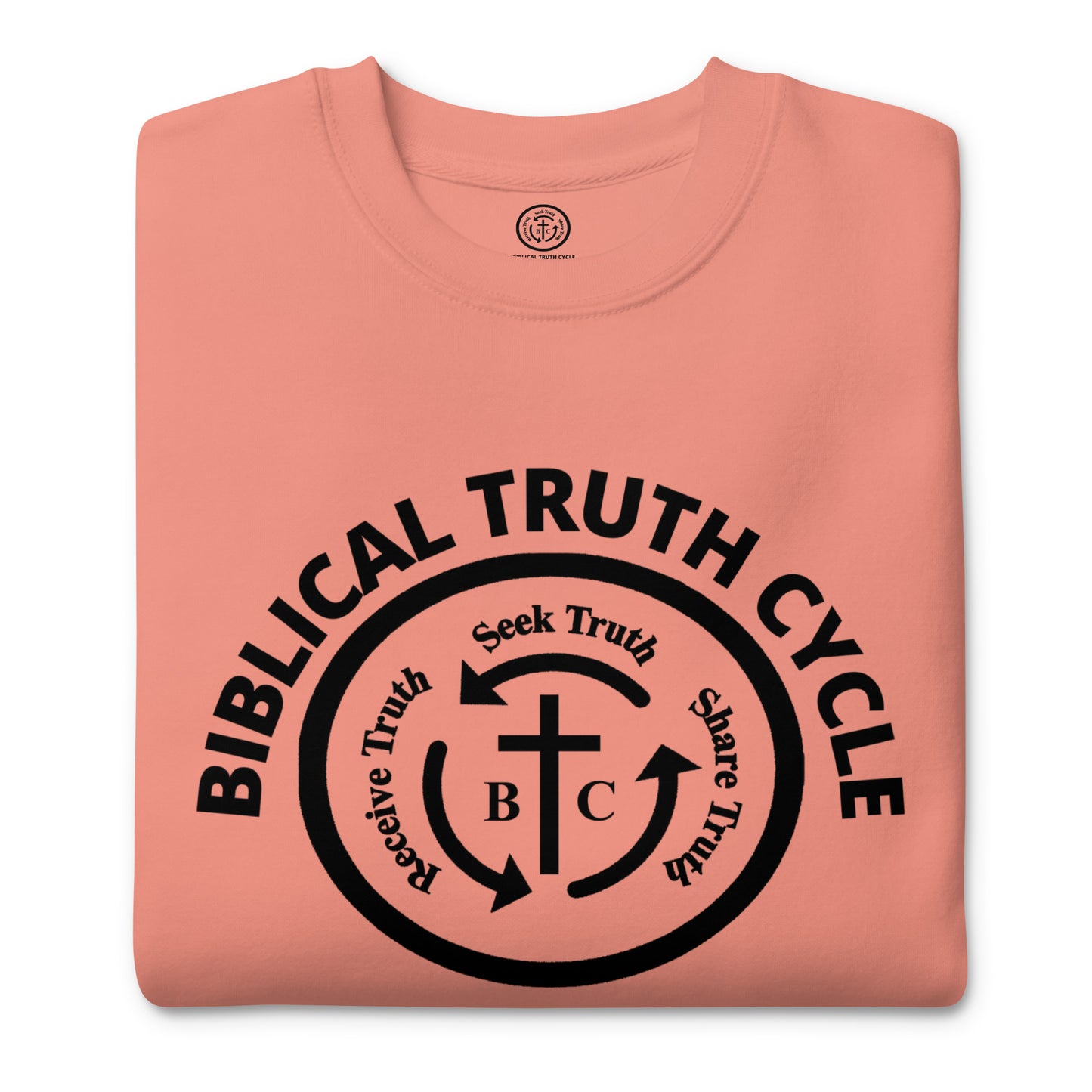 Biblical Truth Cycle - Preium Sweatshirt (Black Logo)