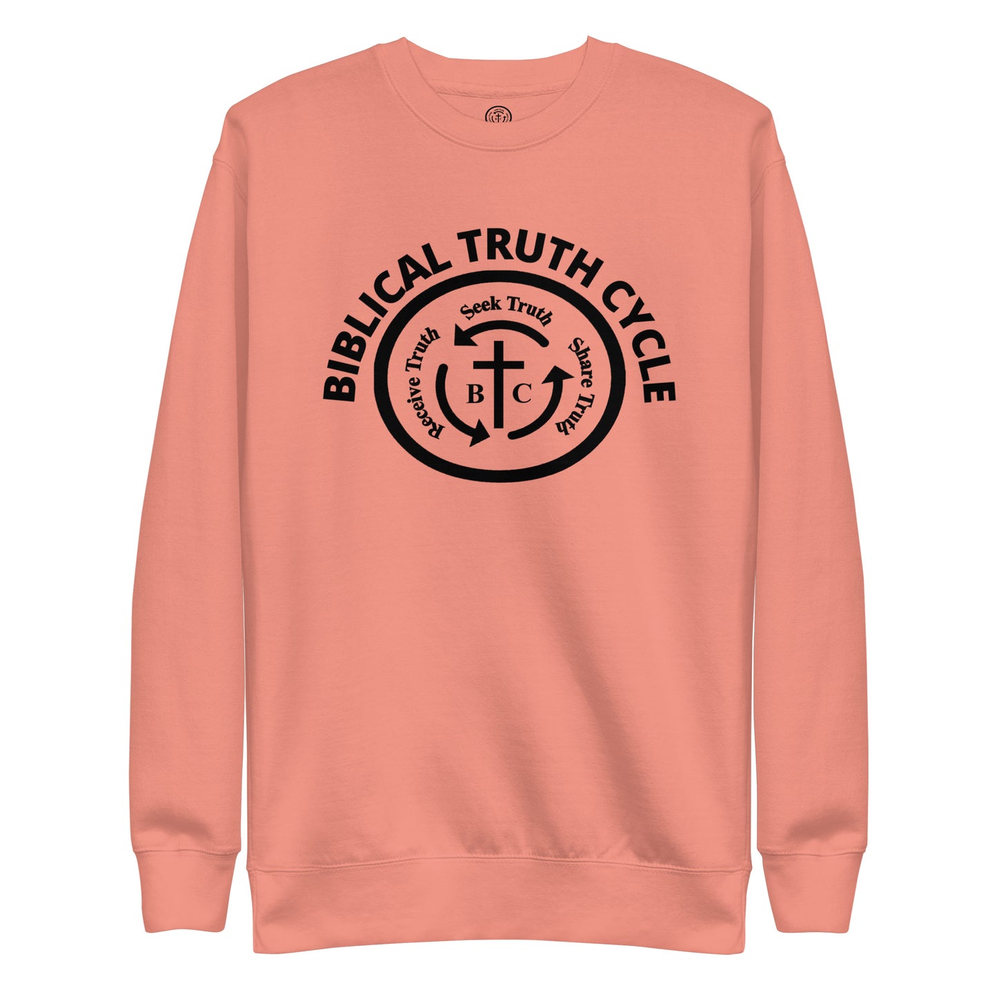 Biblical Truth Cycle - Preium Sweatshirt (Black Logo)