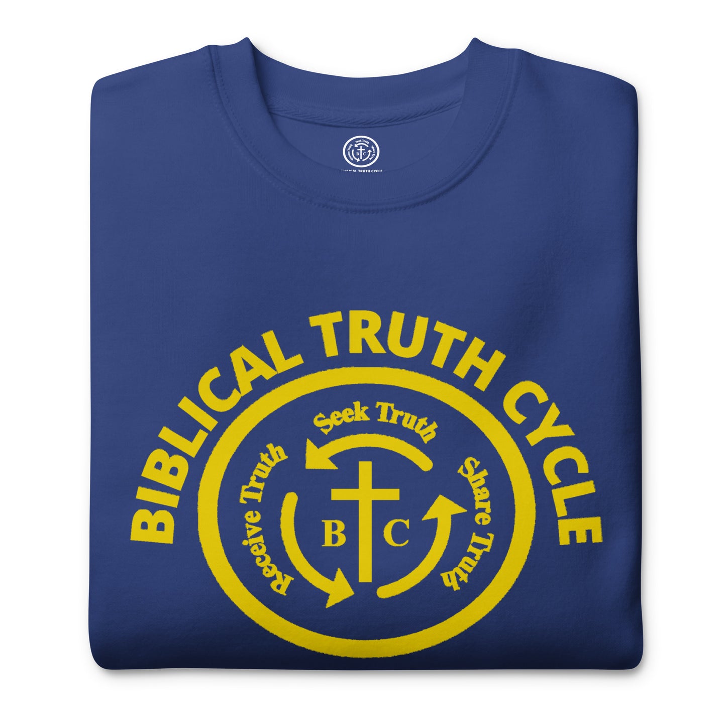 Biblical Truth Cycle - Premium Sweatshirt (Gold Logo)