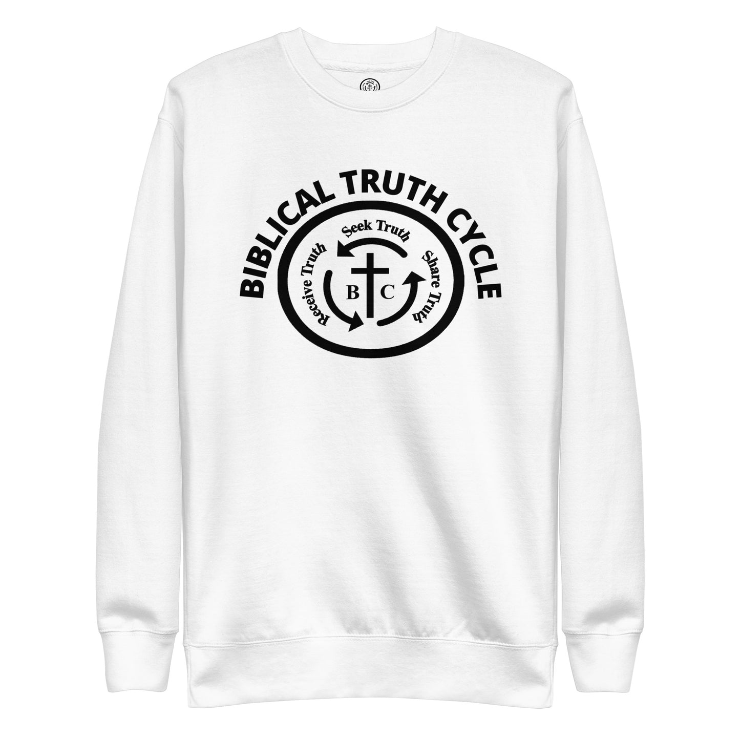 Biblical Truth Cycle - Preium Sweatshirt (Black Logo)