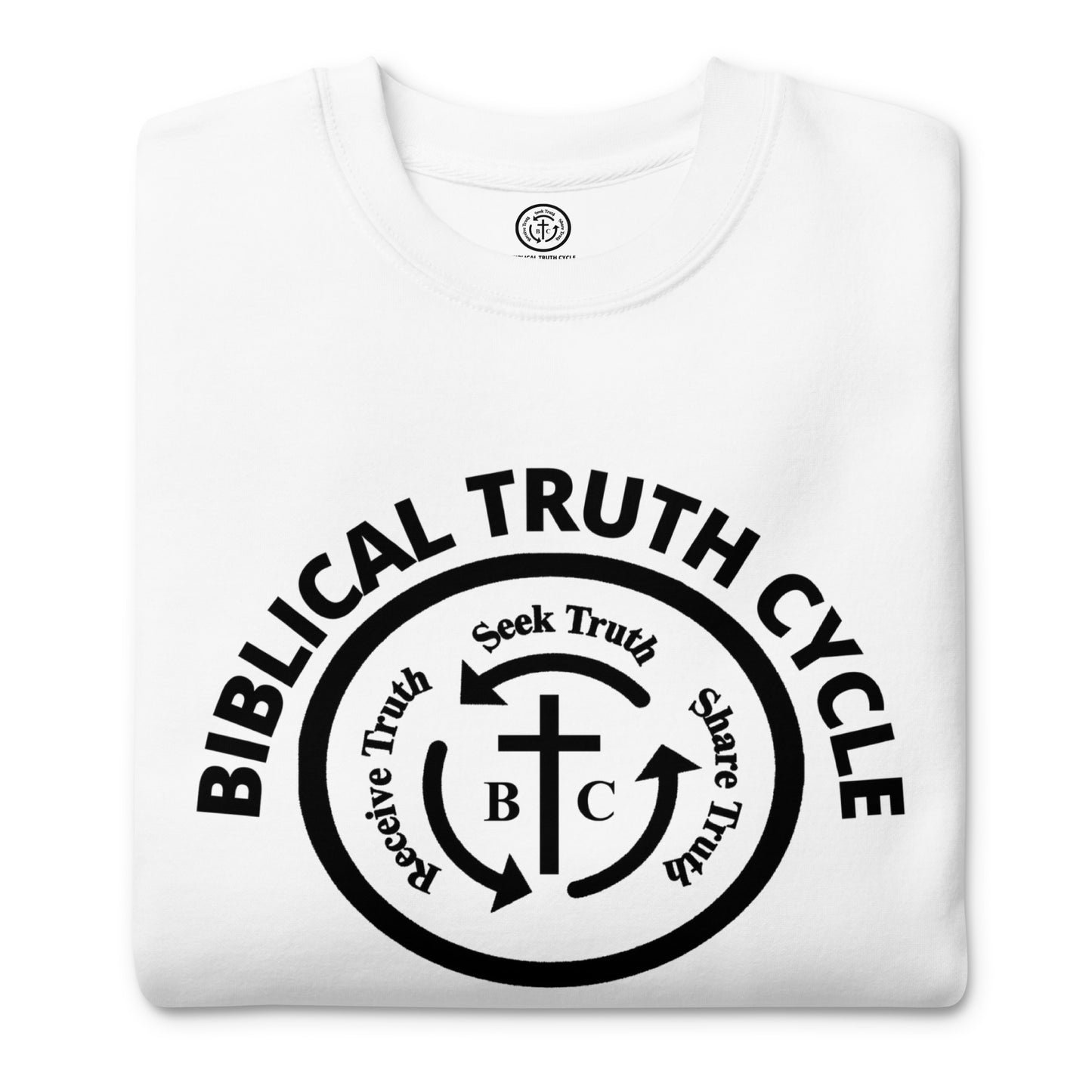 Biblical Truth Cycle - Preium Sweatshirt (Black Logo)