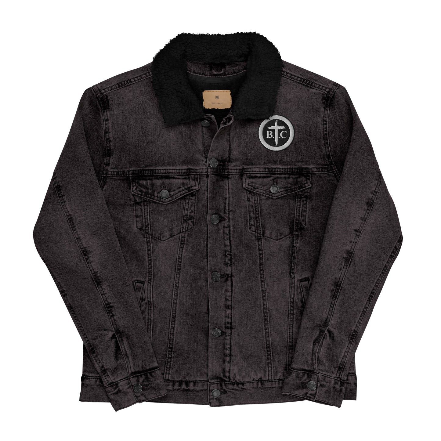 Biblical Truth Cycle - Denim Sherpa Jacket (Logo II)