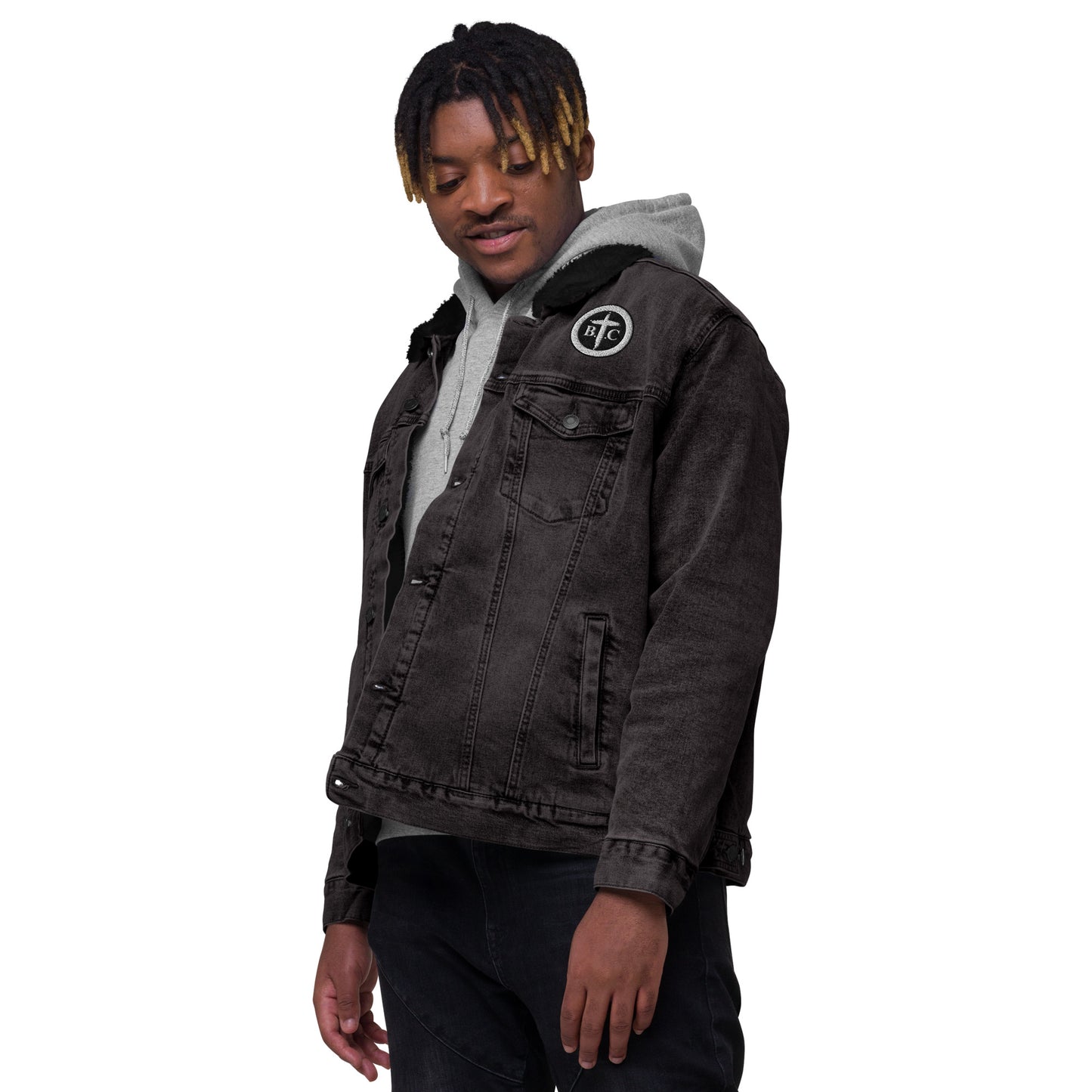 Biblical Truth Cycle - Denim Sherpa Jacket (Logo II)