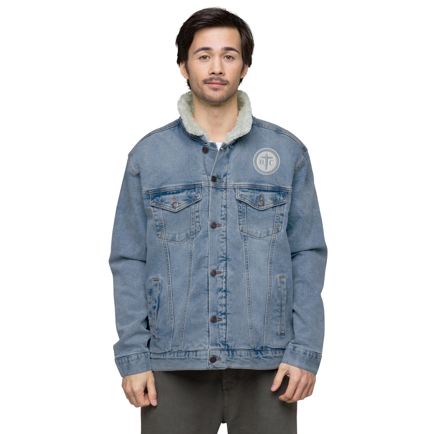 Biblical Truth Cycle - Denim Sherpa Jacket (Logo II)