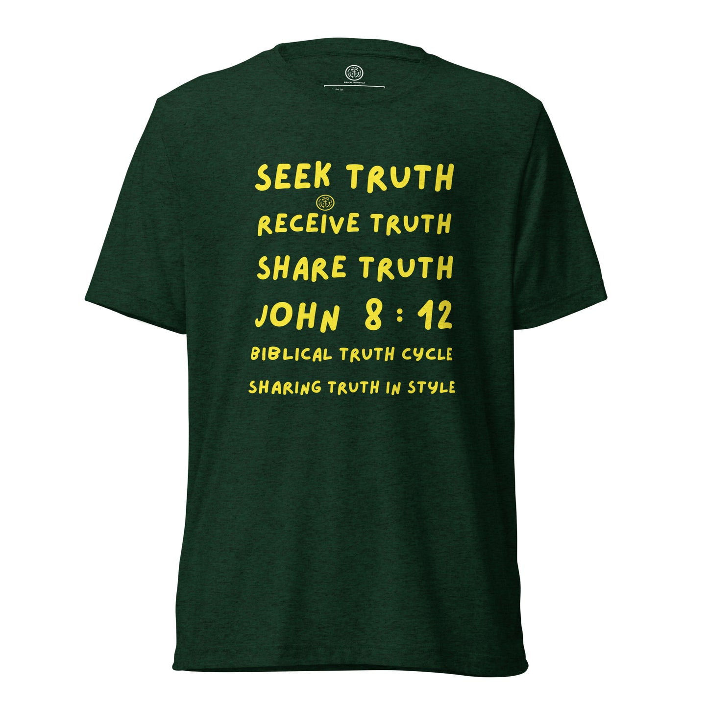 Biblical Truth Cycle - Short Sleeve T-Shirt (SRST-JOHN 8:12)