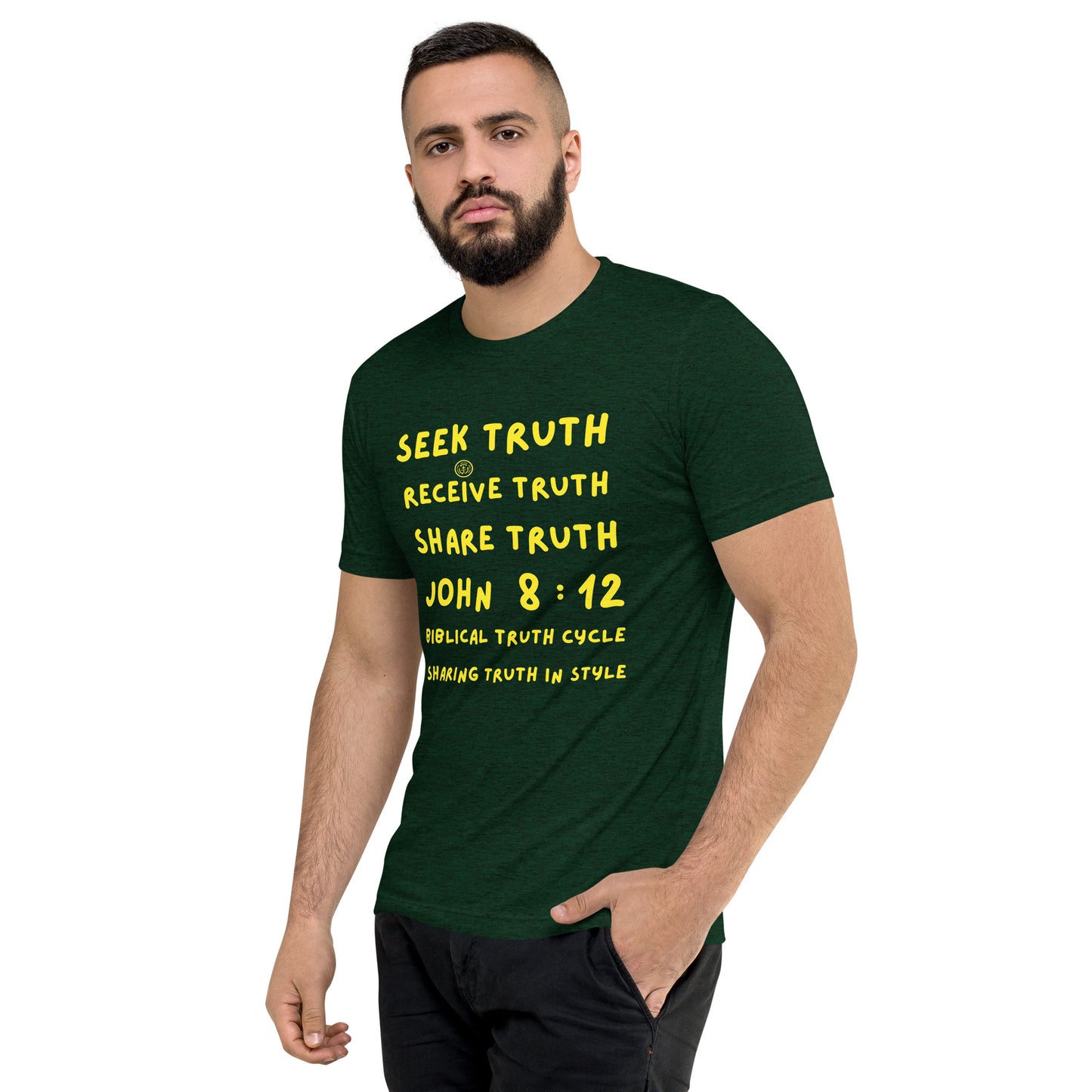 Biblical Truth Cycle - Short Sleeve T-Shirt (SRST-JOHN 8:12)