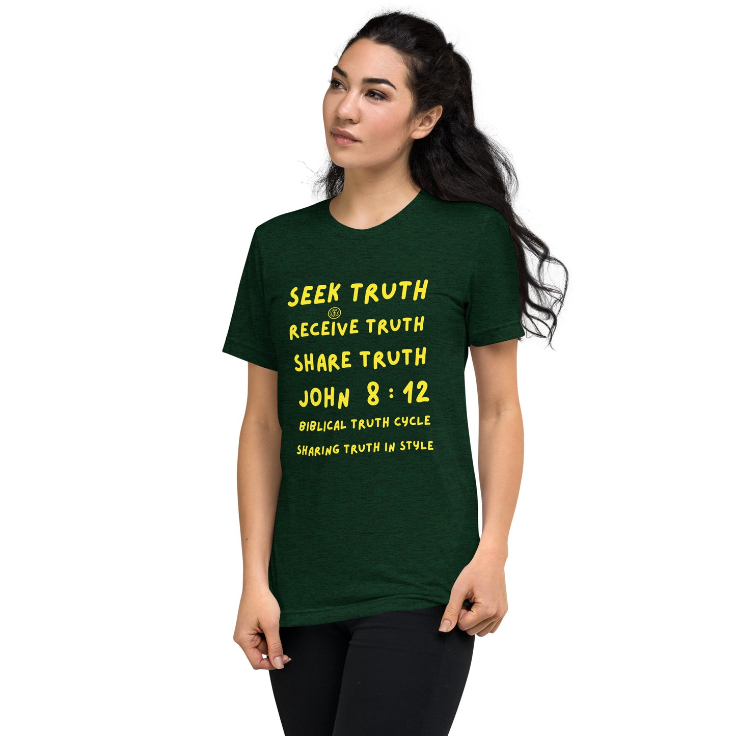 Biblical Truth Cycle - Short Sleeve T-Shirt (SRST-JOHN 8:12)