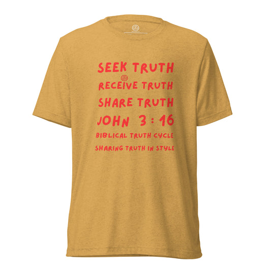 Biblical Truth Cycle - Short Sleeve T-Shirt  (SRST- JOHN 3:16)