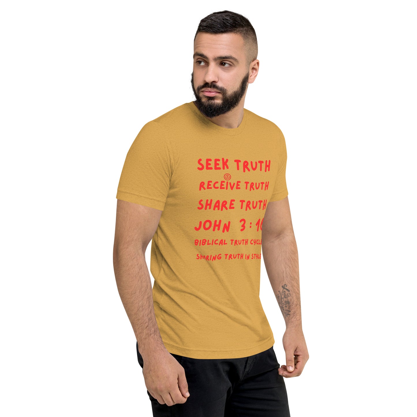 Biblical Truth Cycle - Short Sleeve T-Shirt  (SRST- JOHN 3:16)