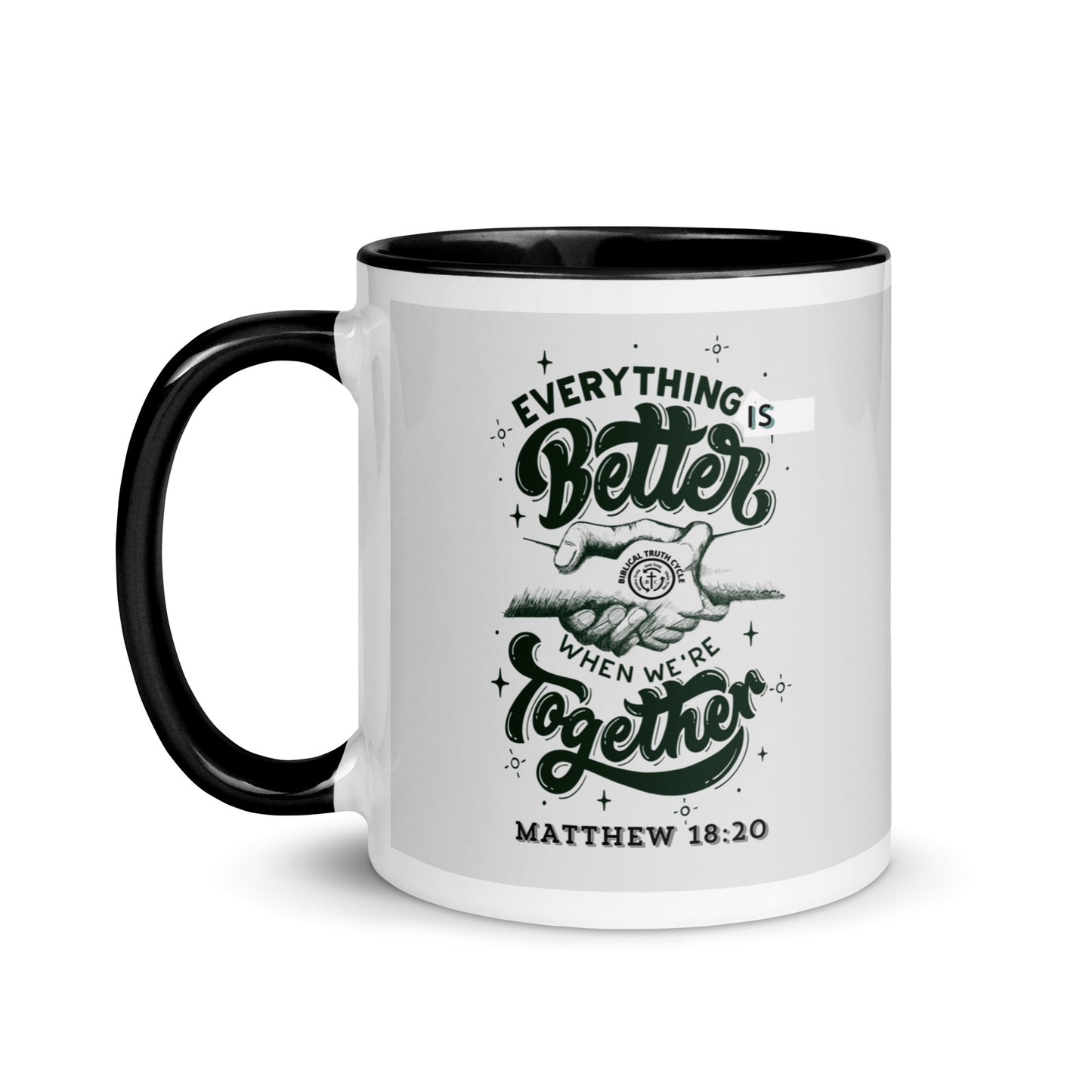 Biblical Truth Cycle - White/Black Mug 11oz (Better Together)