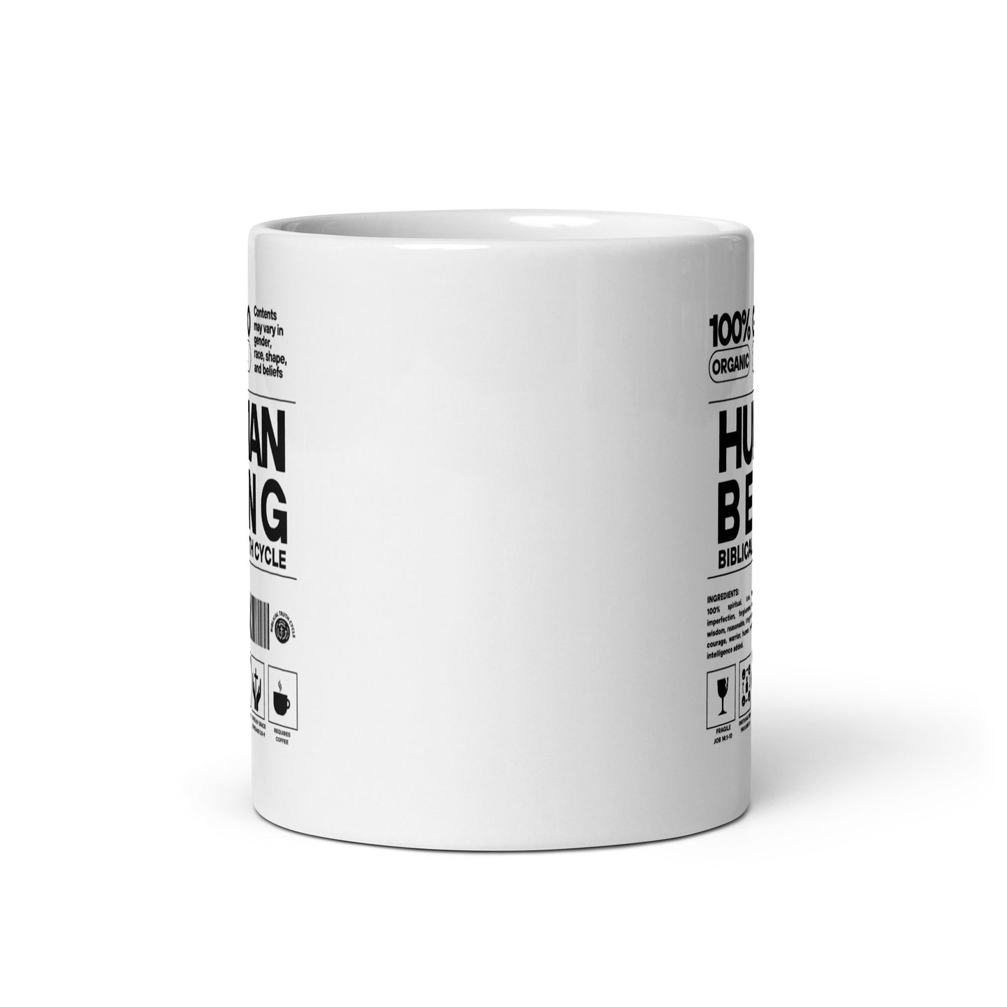 Biblical Truth Cycle - White Glossy Mug 11oz (Human Being)