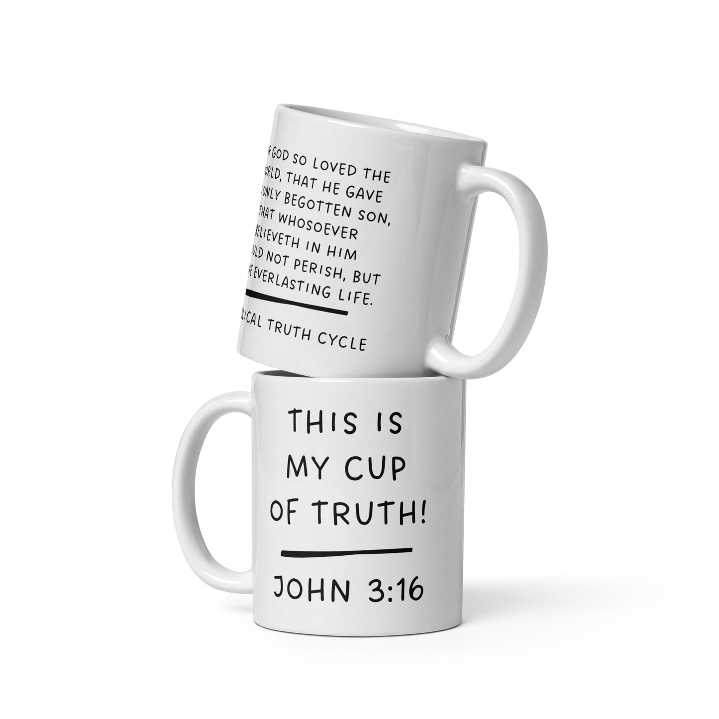 Biblical Truth Cycle - White Mug (11oz)