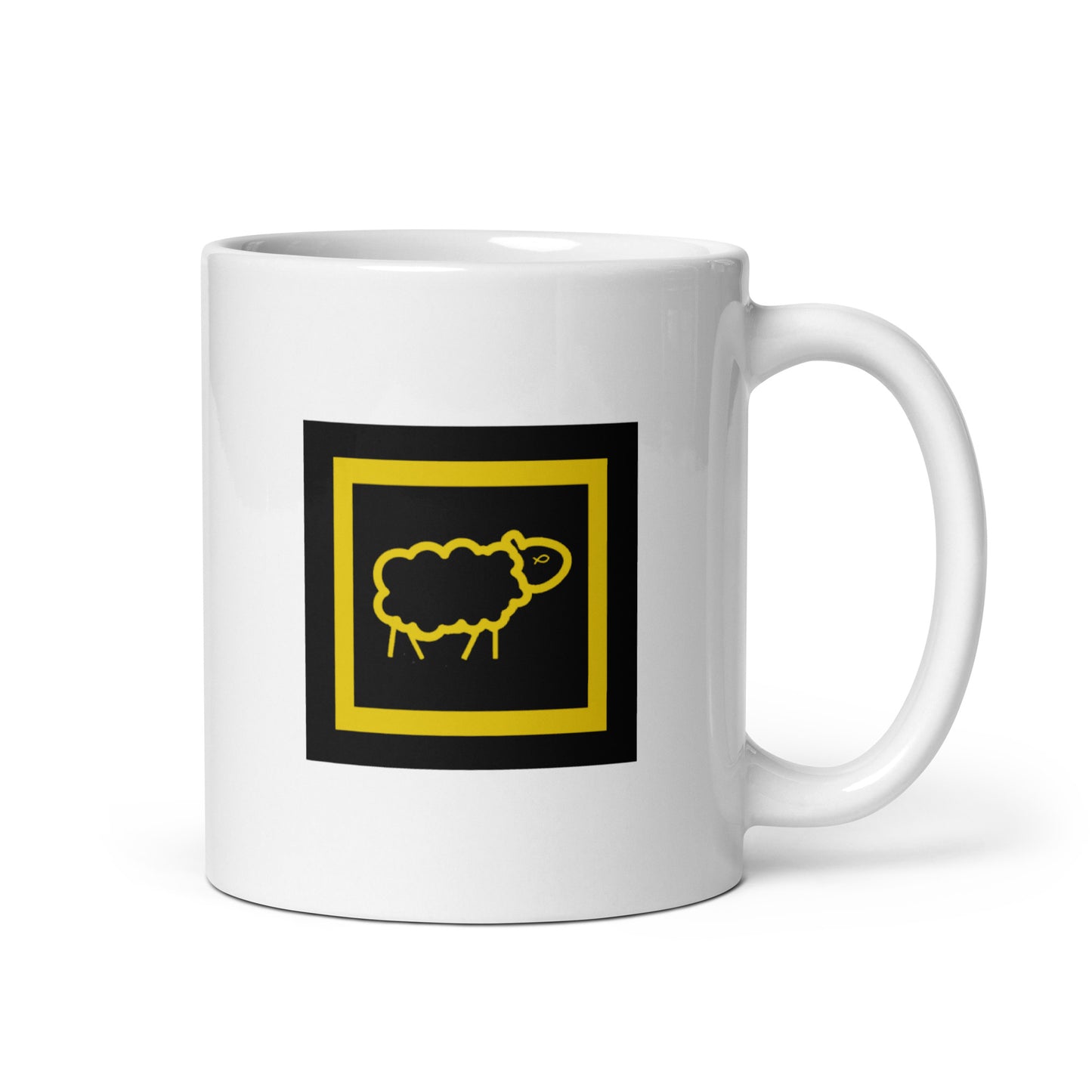 Sheep 23 - Black Sheep 23 - White Glossy Mug (11oz)