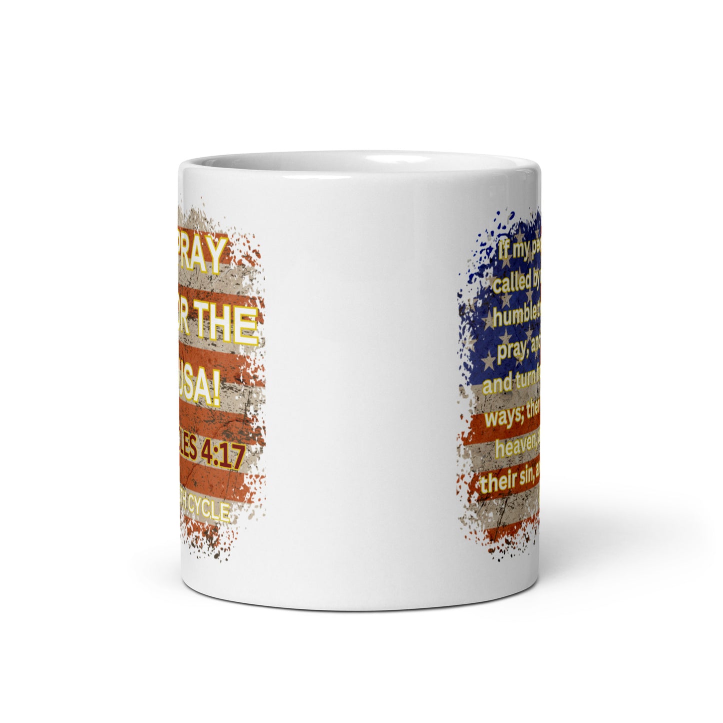 Biblical Truth Cycle - Mug - Pray For The USA (11 oz)