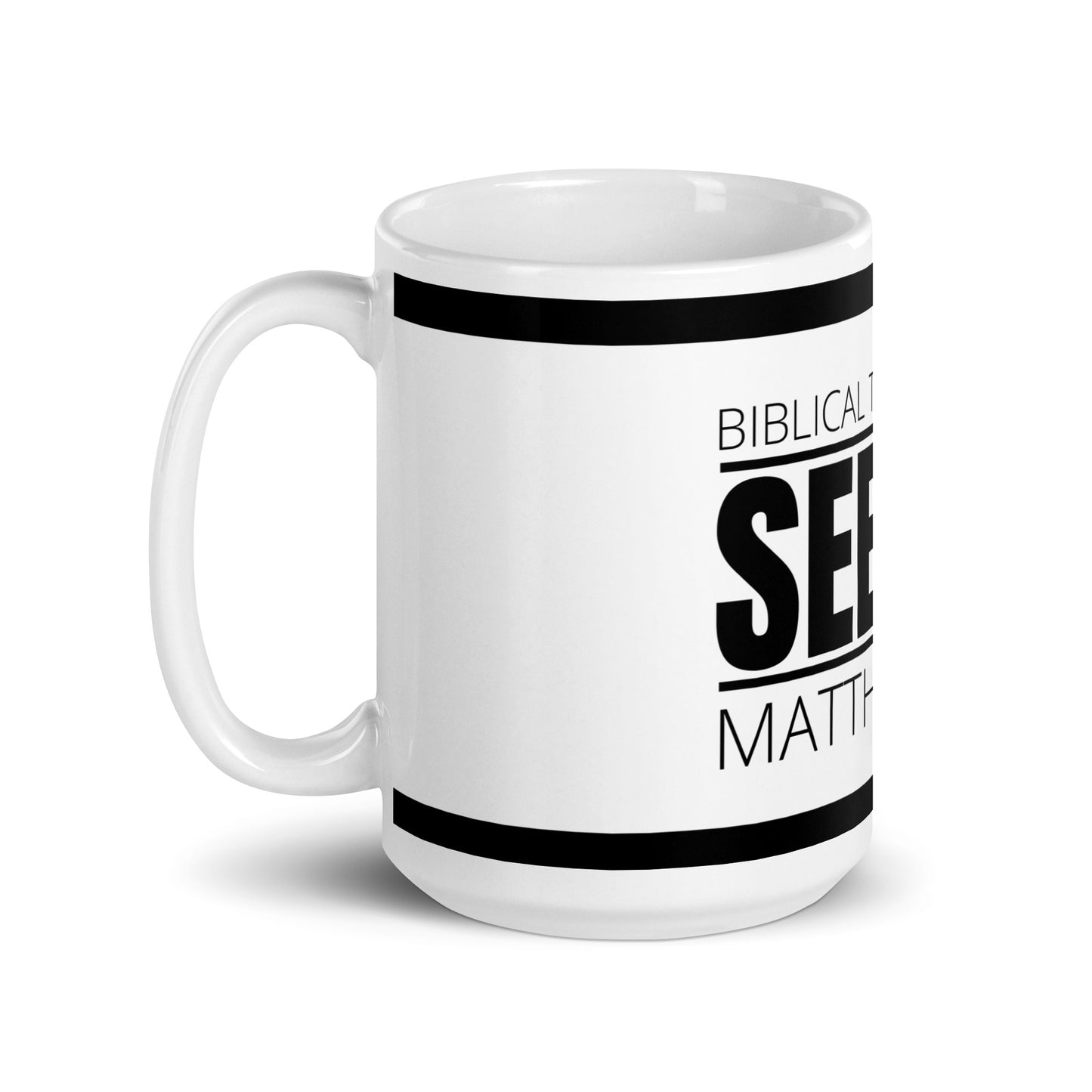 Biblical Truth Cycle - White Glossy Mug 15oz (Seeker)