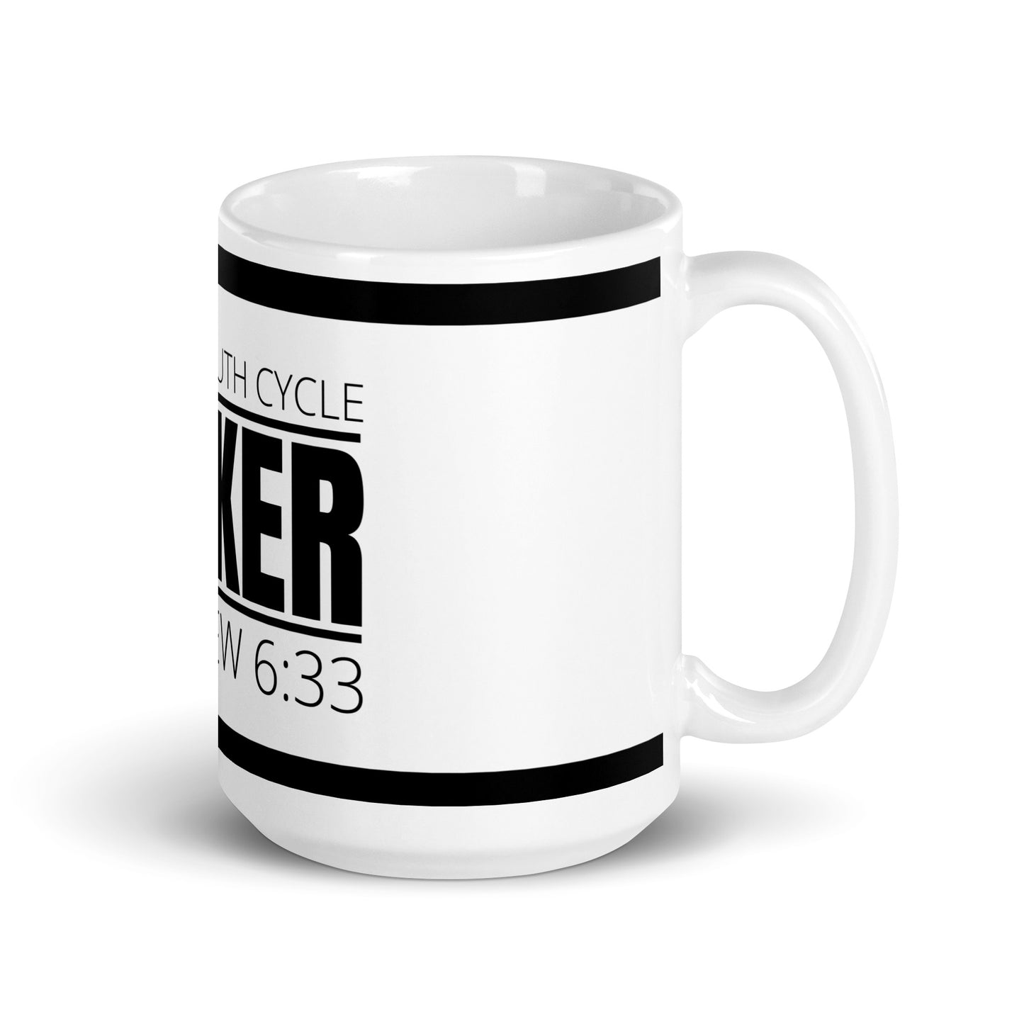 Biblical Truth Cycle - White Glossy Mug 15oz (Seeker)