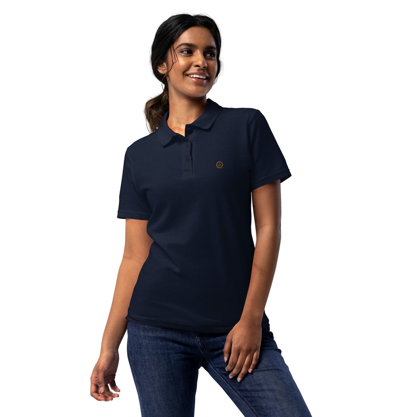 Biblical Truth Cycle - Women's Pique Polo Shirt  (Logo II)