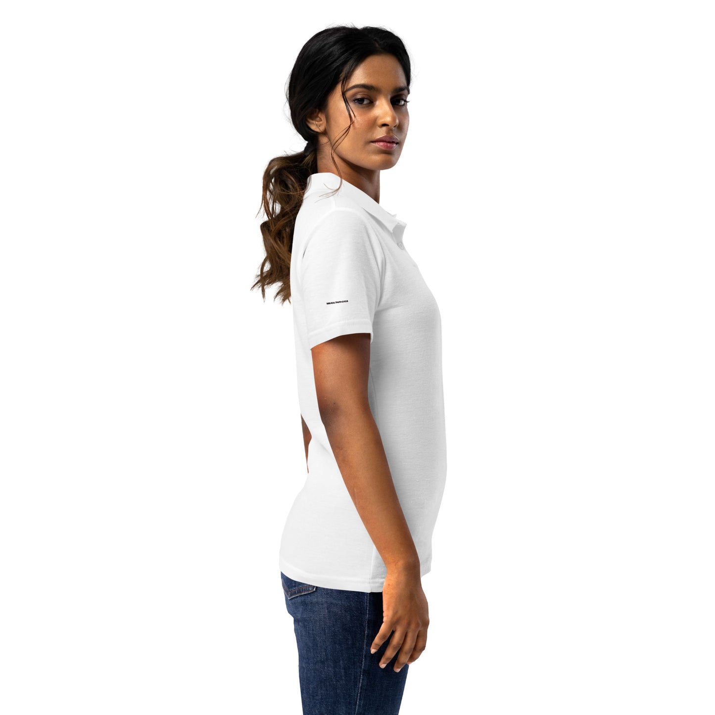 Biblical Truth Cycle - Women's Pique Polo Shirt  (Logo II)