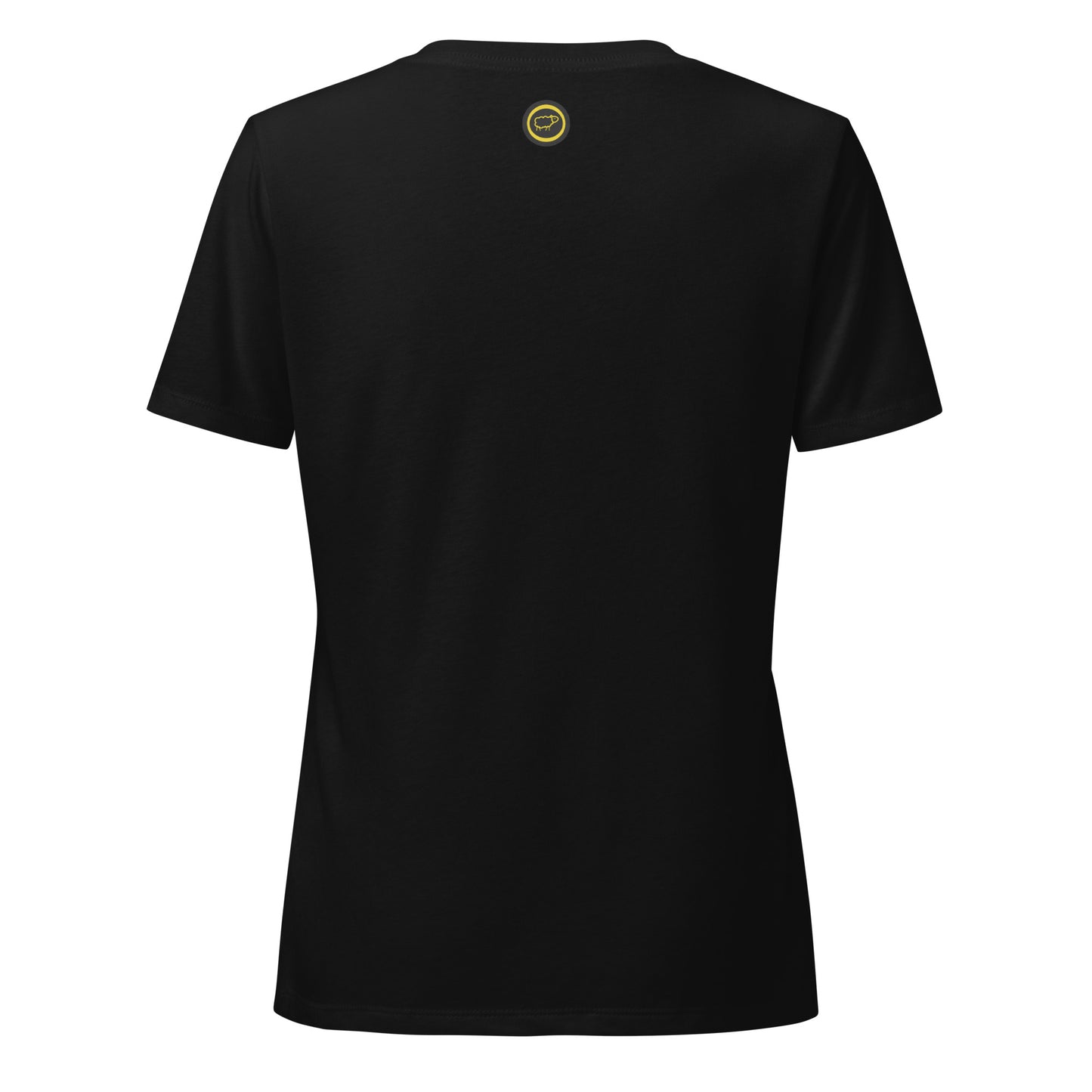 Sheep 23 - Ladies Relaxed V-Neck T-Shirtt (Black Sheep)