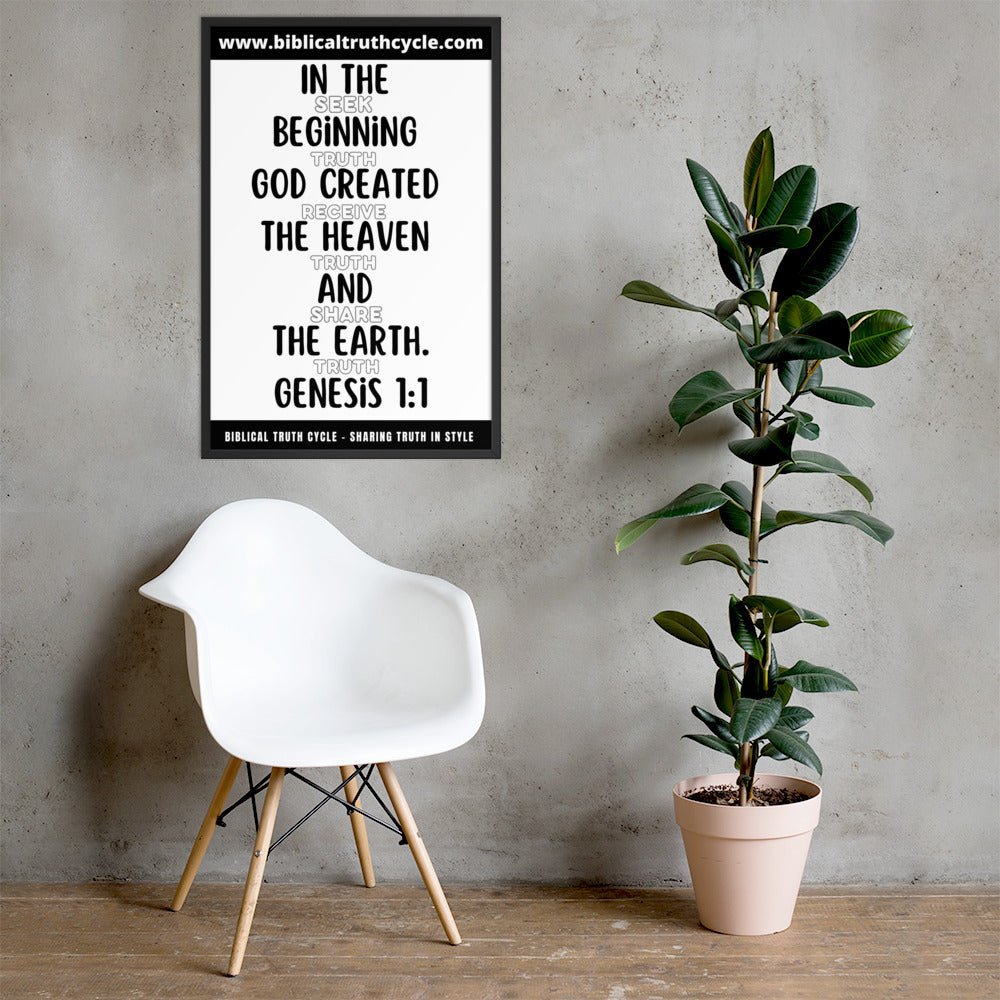 Biblical Truth Cycle - Framed Poster