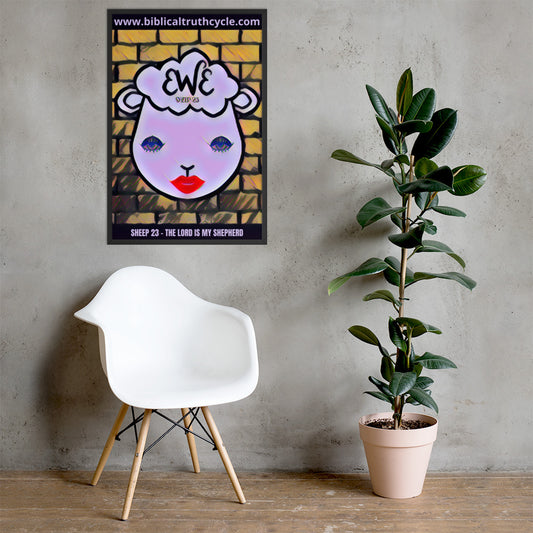 SHEEP 23 = Framed Poster (EWE)