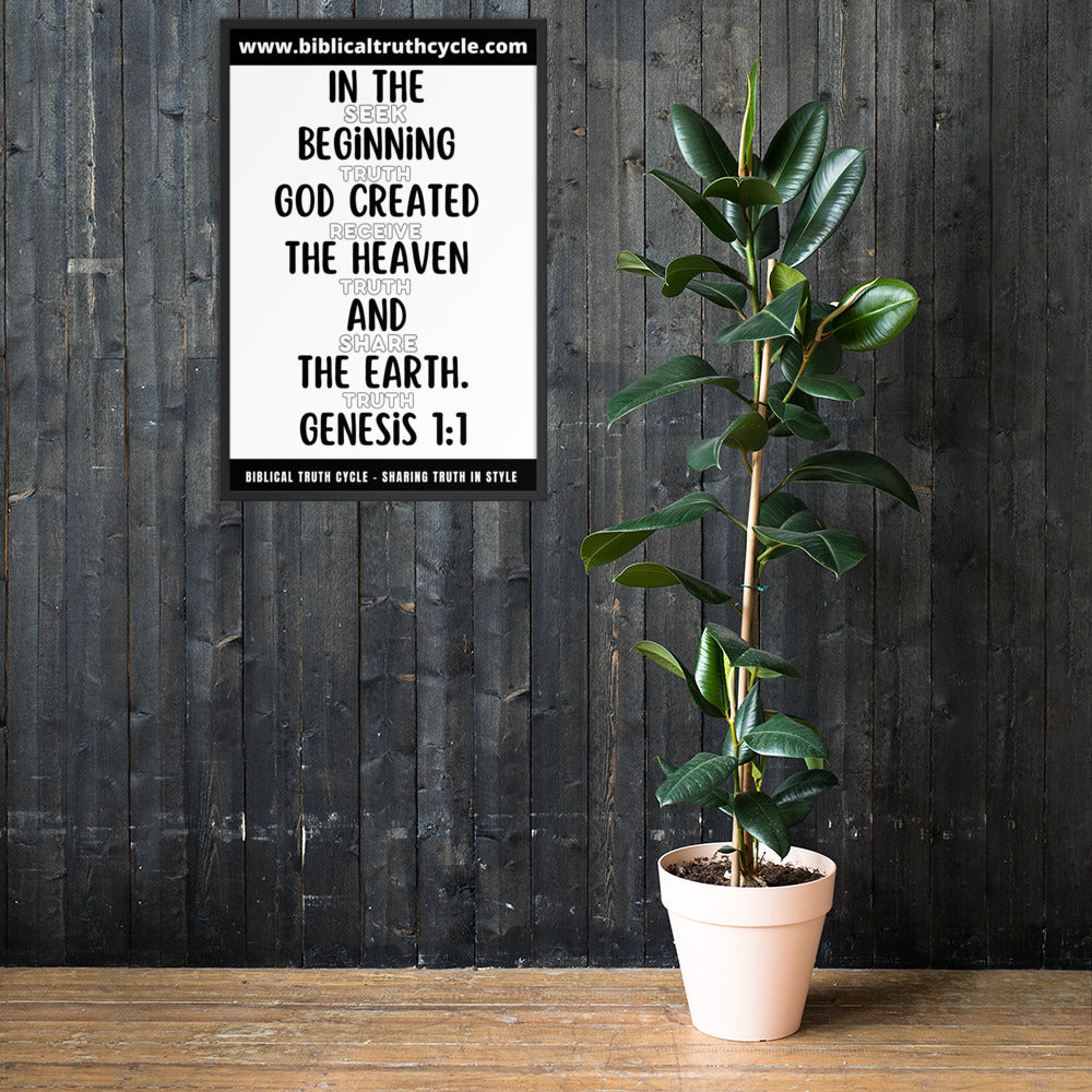 Biblical Truth Cycle - Framed Poster