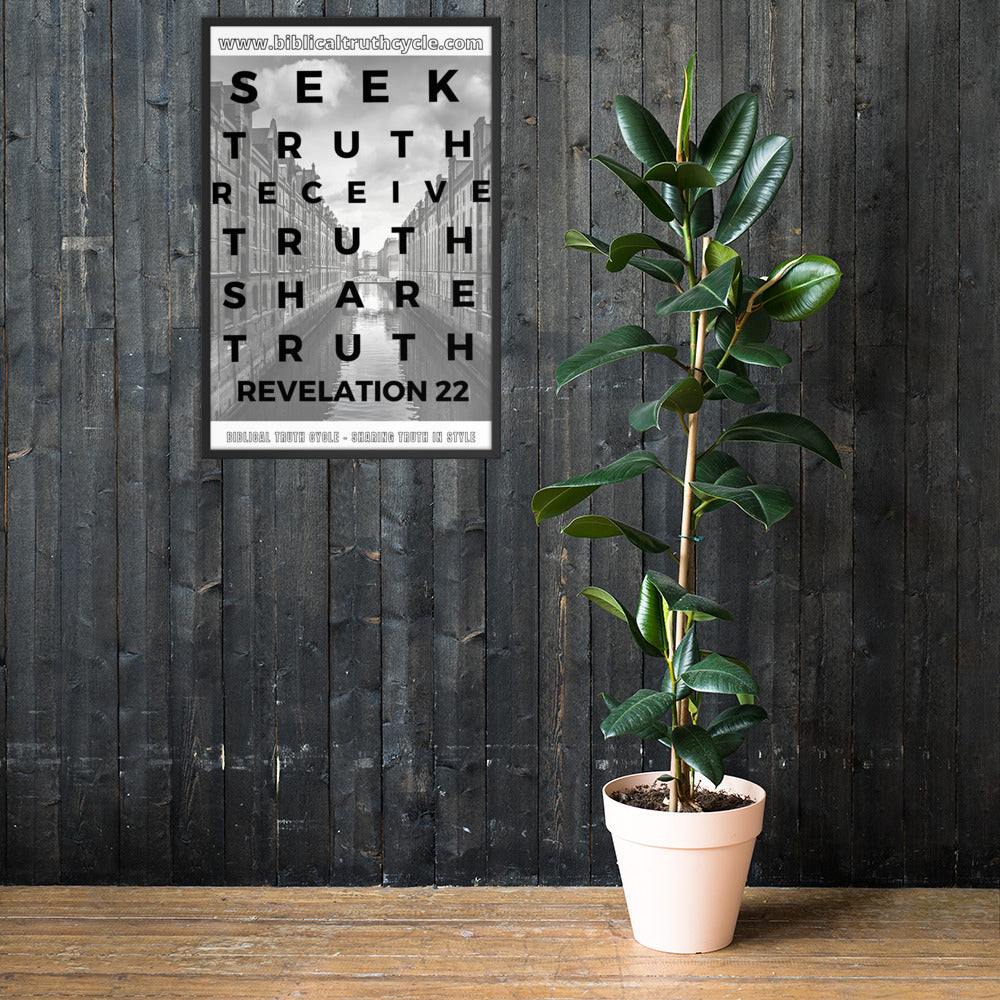 Biblical Truth Cycle - Framed Poster