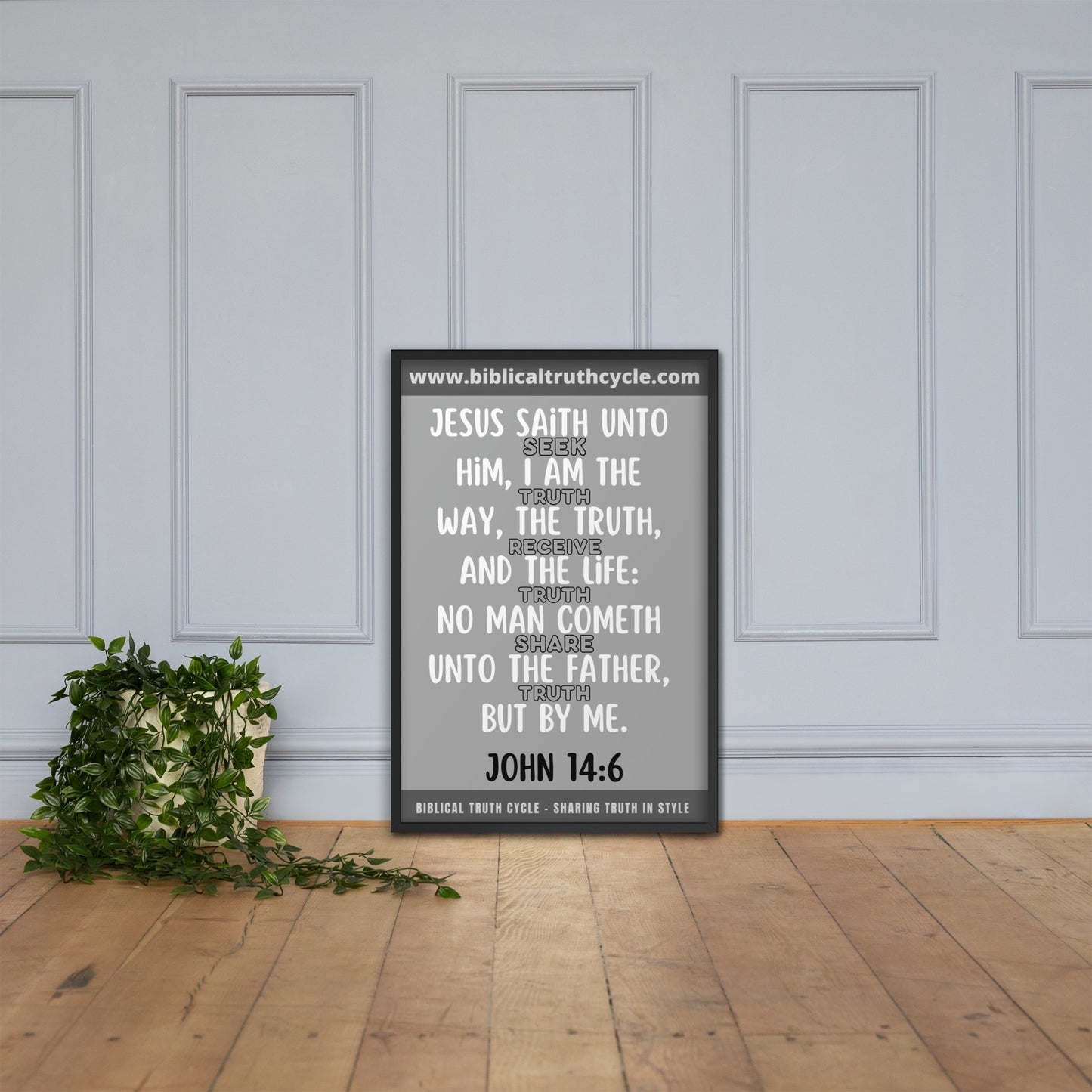 Biblical Truth Cycle - Framed Poster