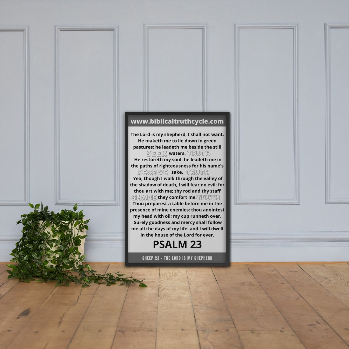 Biblical Truth Cycle - Framed Poster