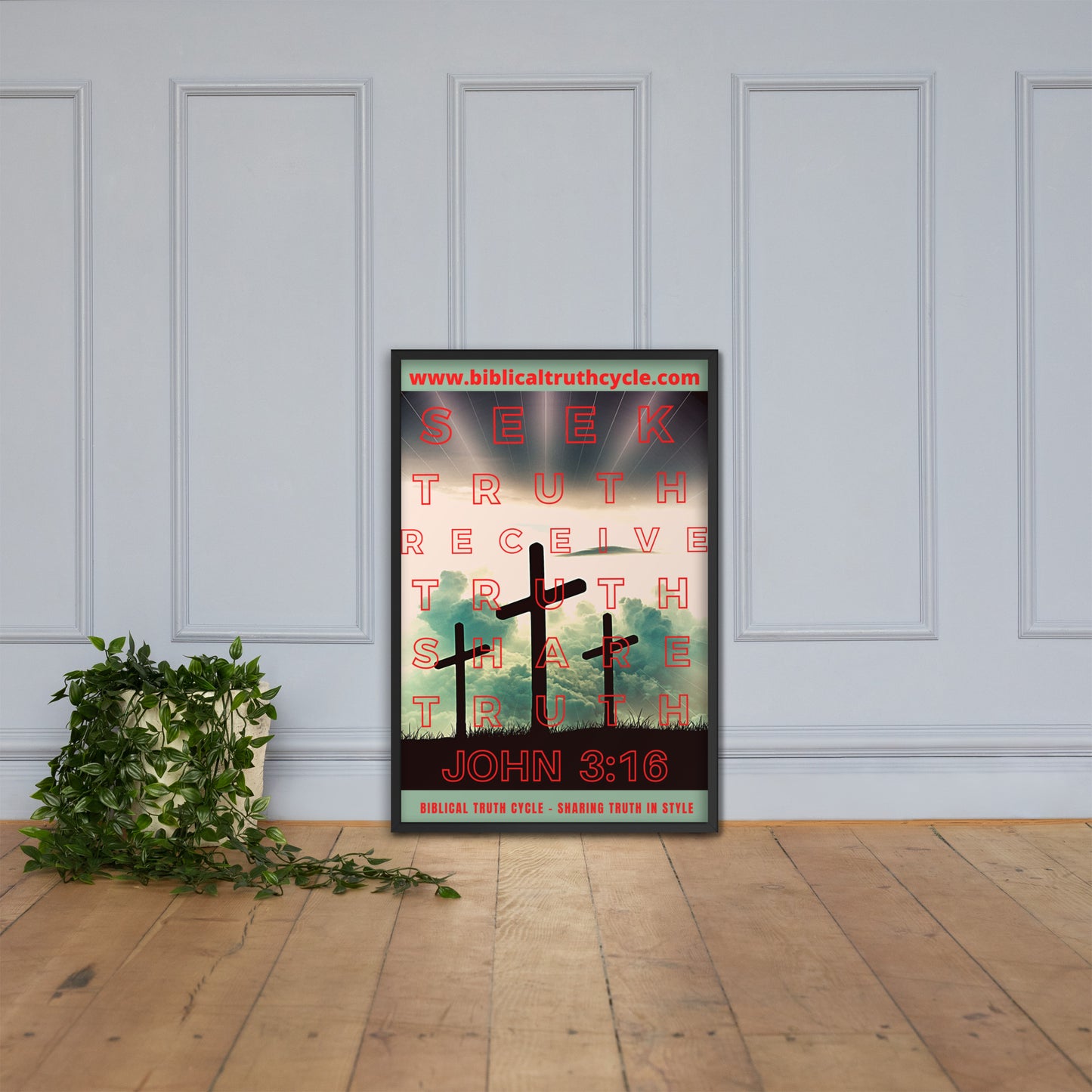 Biblical Truth Cycle - Framed Poster