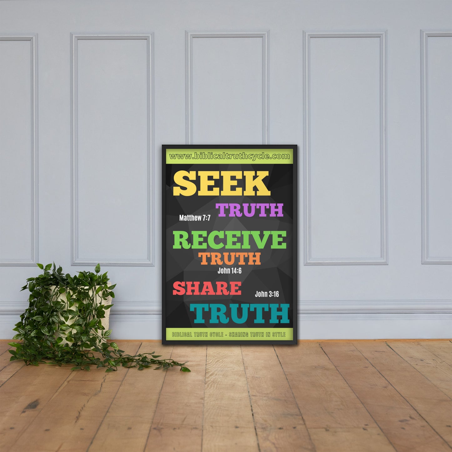 Biblical Truth Cycle - Framed Poster