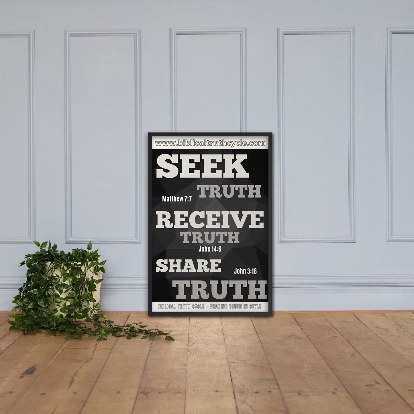 Biblical Truth Cycle - Framed Poster