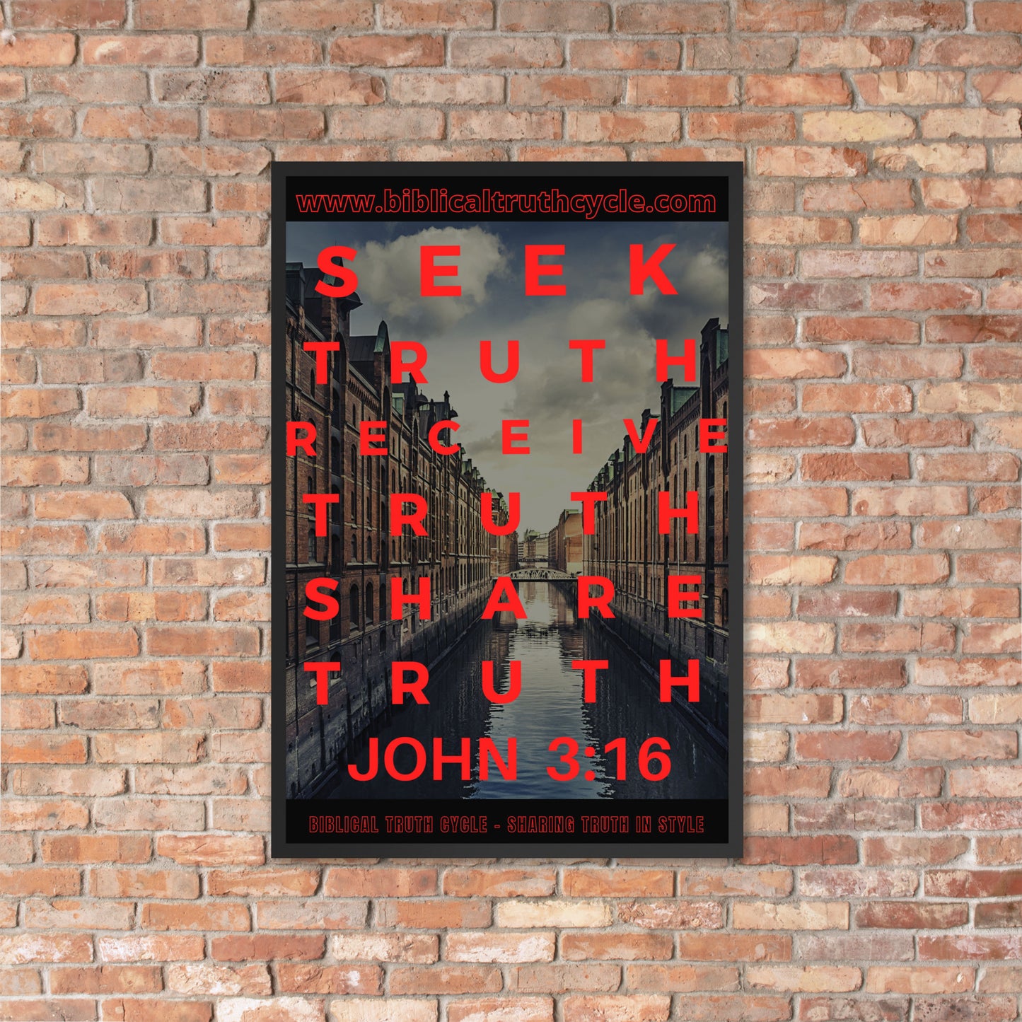 Biblical Truth Cycle - Framed Poster