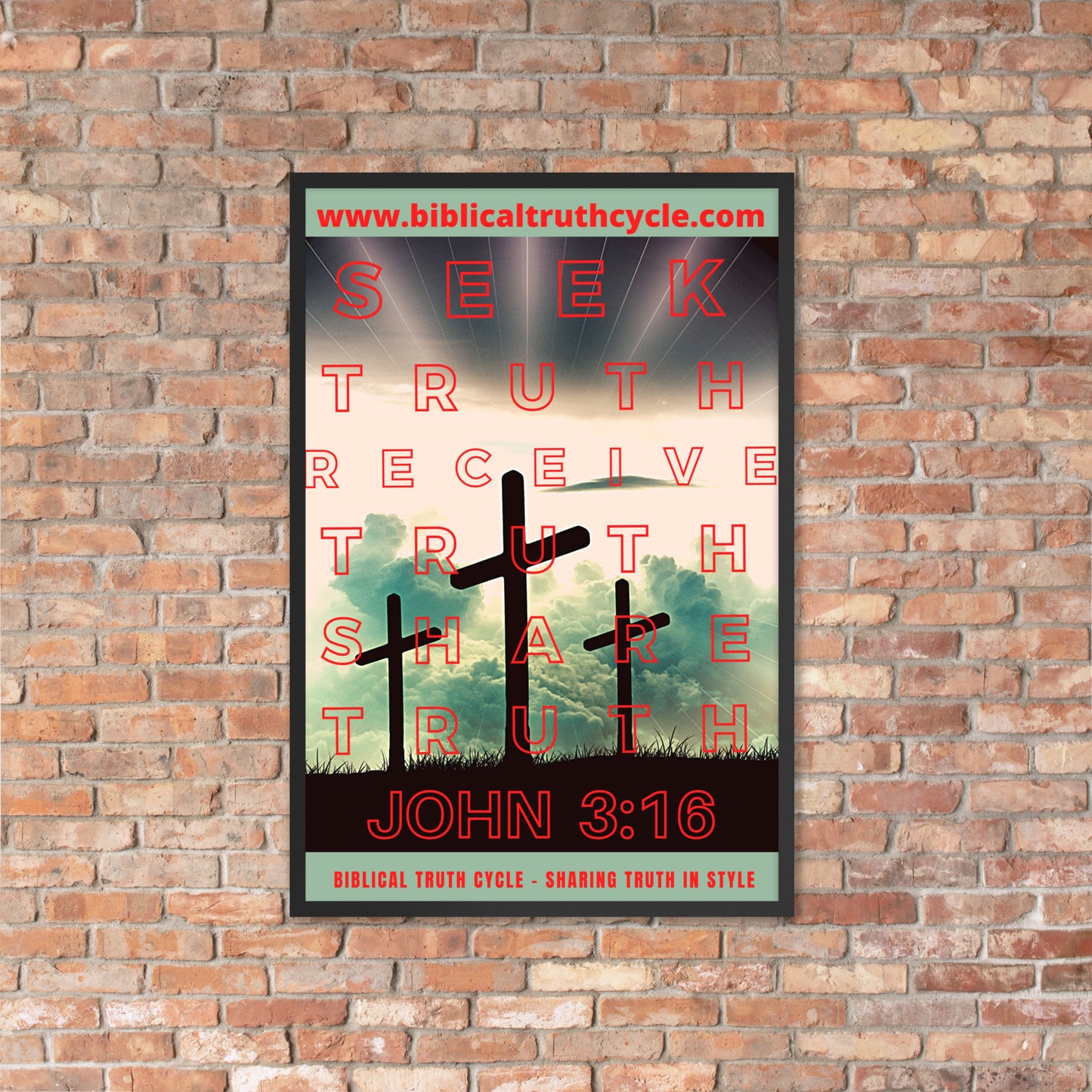 Biblical Truth Cycle - Framed Poster