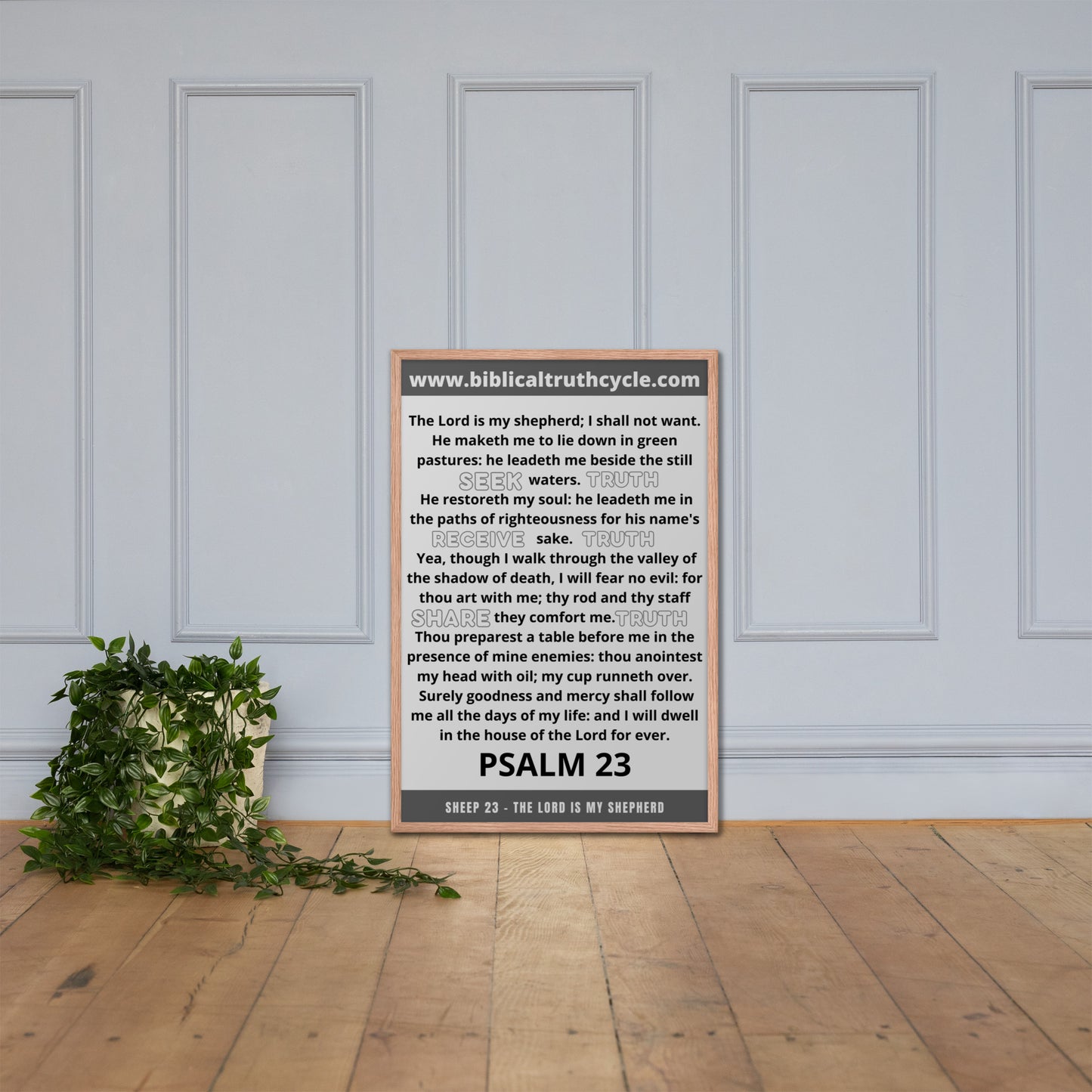 Biblical Truth Cycle - Framed Poster