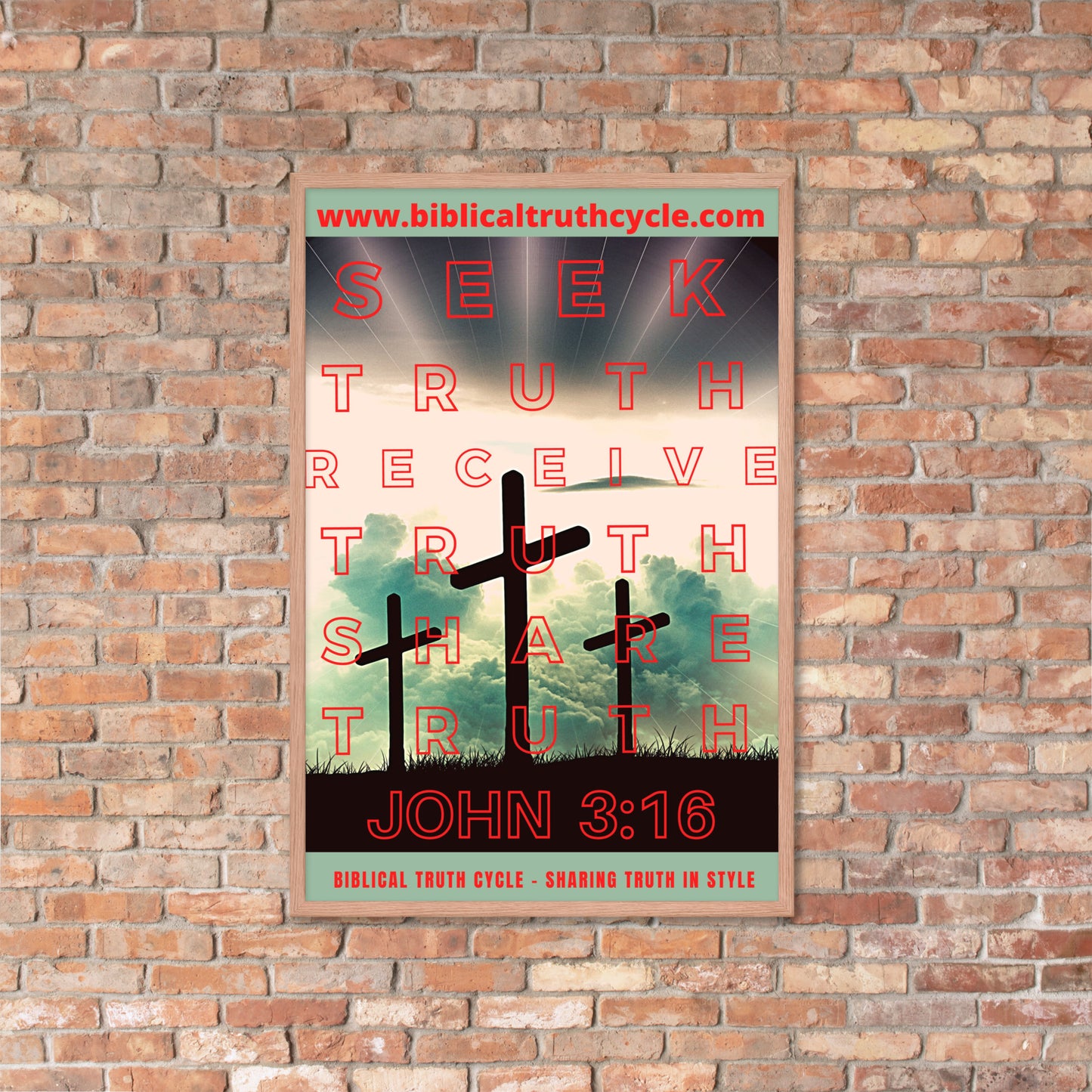 Biblical Truth Cycle - Framed Poster