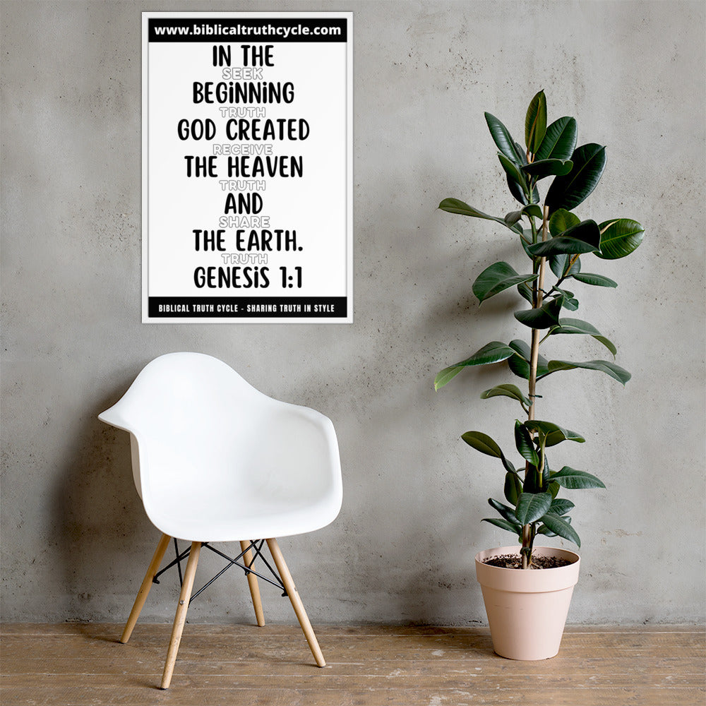 Biblical Truth Cycle - Framed Poster