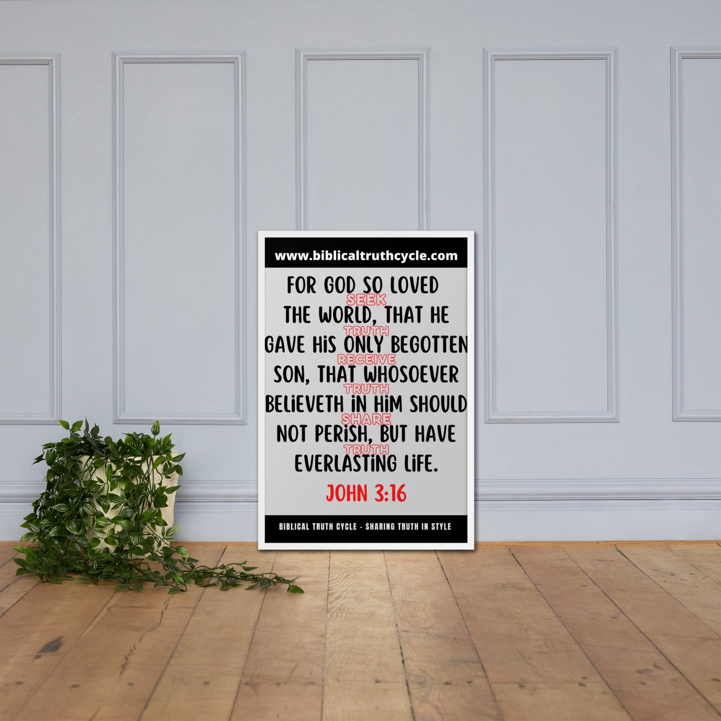 Biblical Truth Cycle - Framed Poster