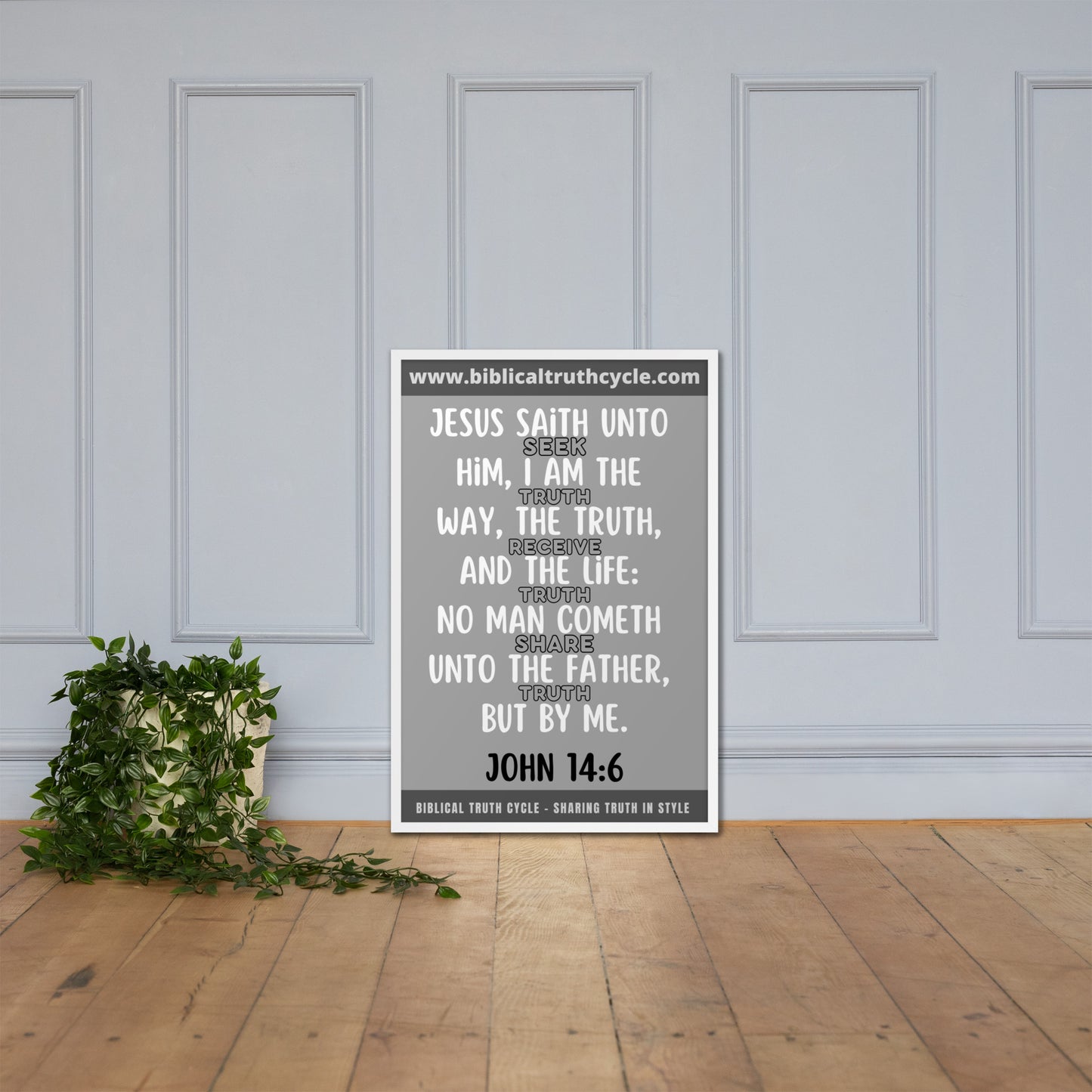 Biblical Truth Cycle - Framed Poster